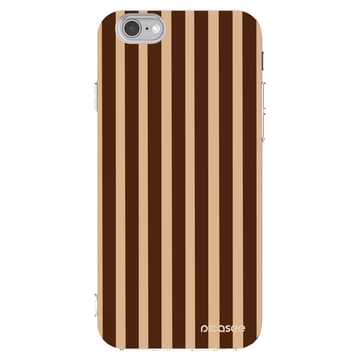 Picasee διαφανής θήκη σιλικόνης Apple iPhone 6/6S - Brown lines