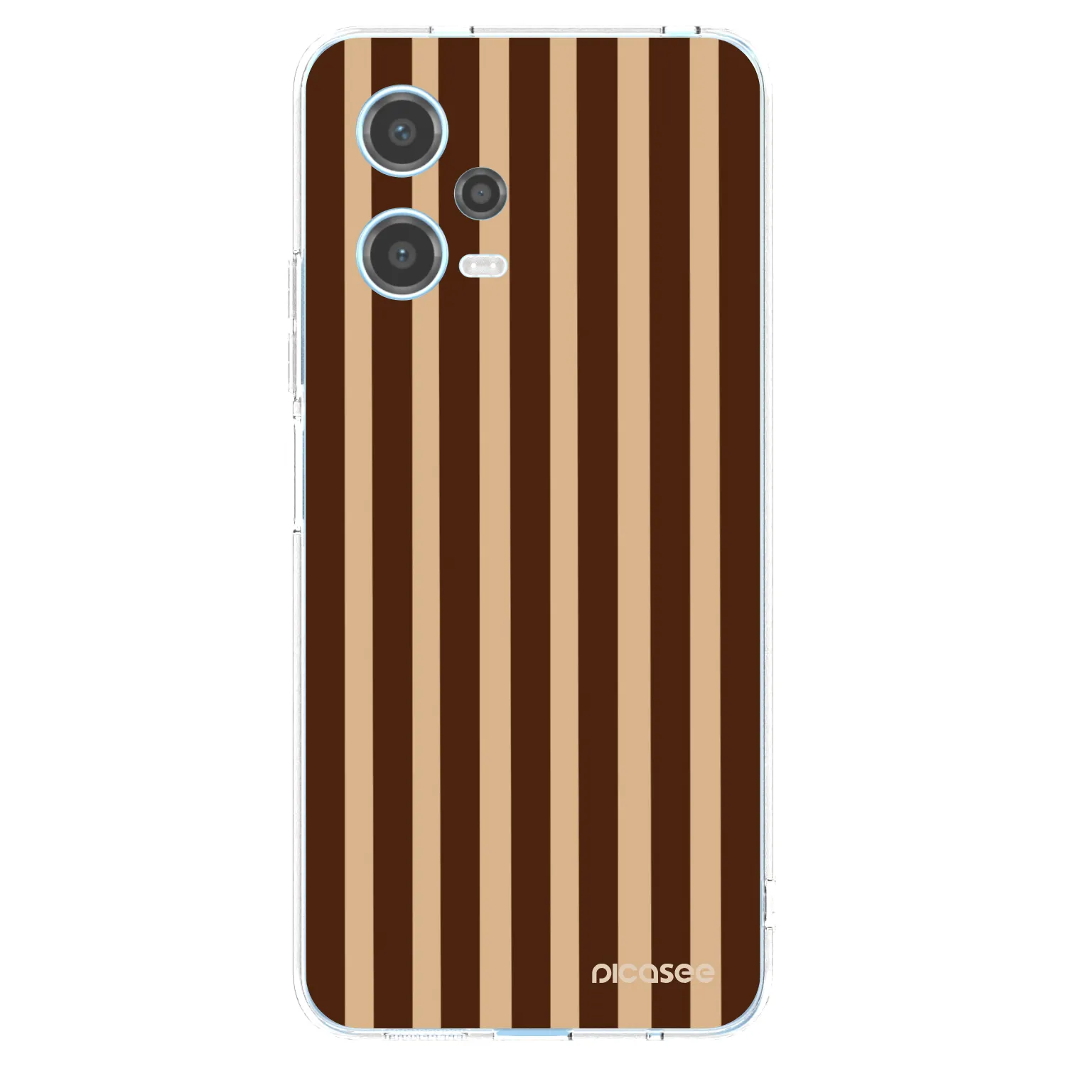 Picasee διαφανής θήκη σιλικόνης Xiaomi Redmi Note 12 5G - Brown lines