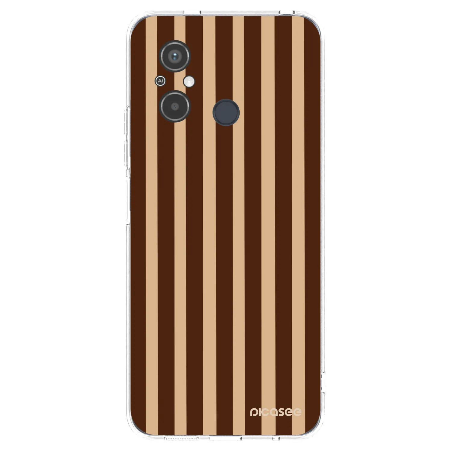 Picasee διαφανής θήκη σιλικόνης Xiaomi Redmi 12C - Brown lines