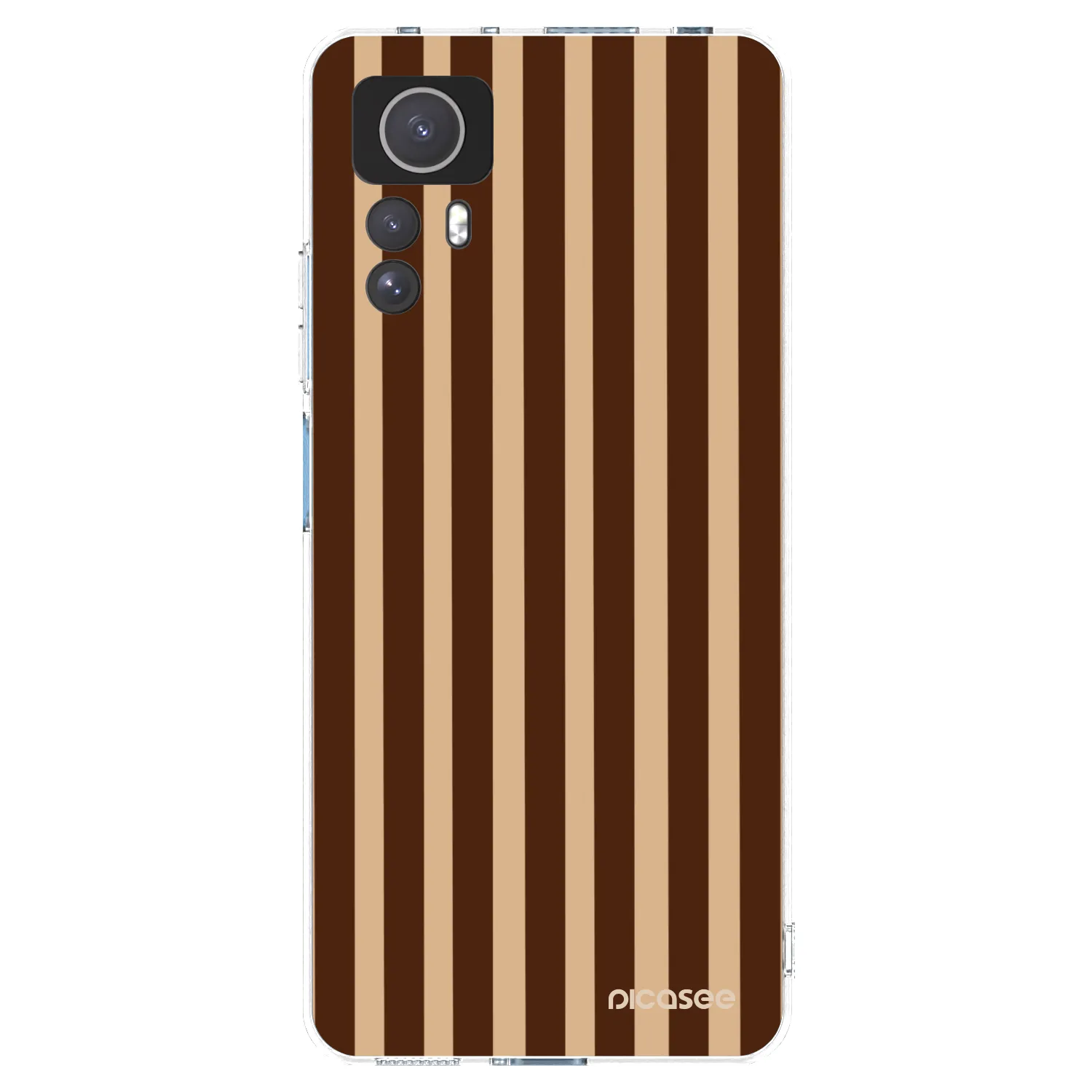 Picasee διαφανής θήκη σιλικόνης Xiaomi Redmi Note 12S - Brown lines