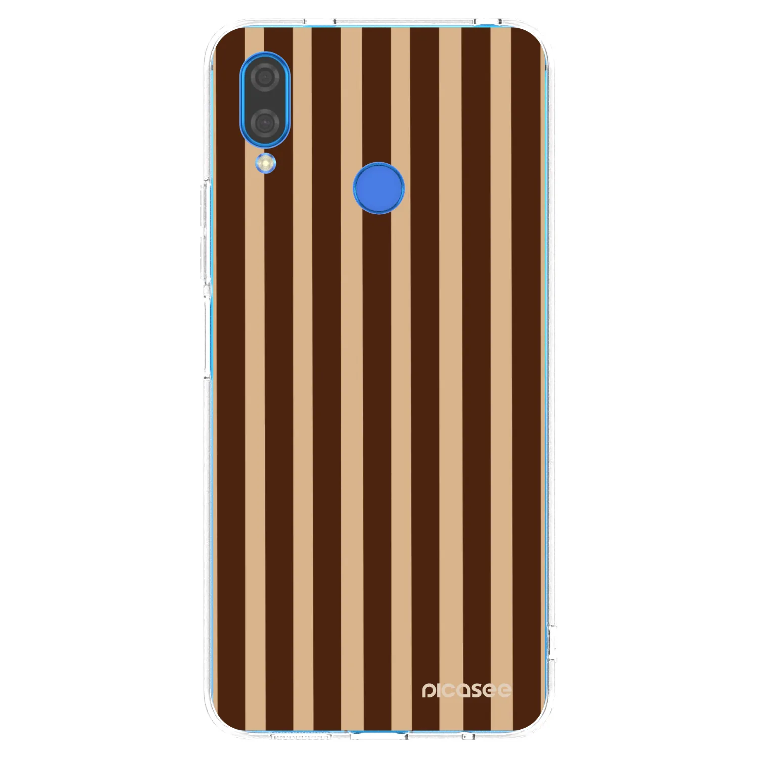 Picasee διαφανής θήκη σιλικόνης Huawei Nova 3i - Brown lines