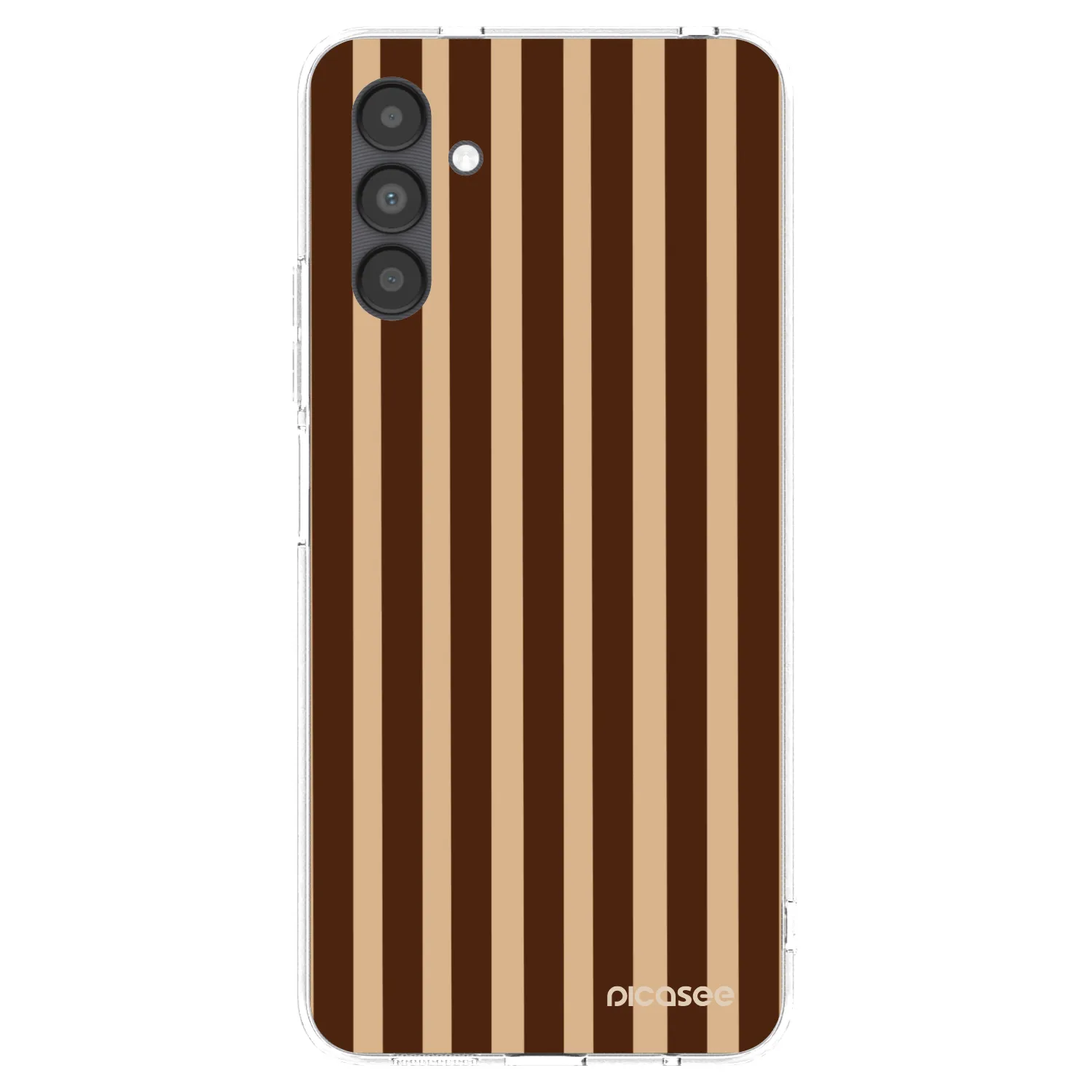 Picasee διαφανής θήκη σιλικόνης Samsung Galaxy A04s A047F - Brown lines