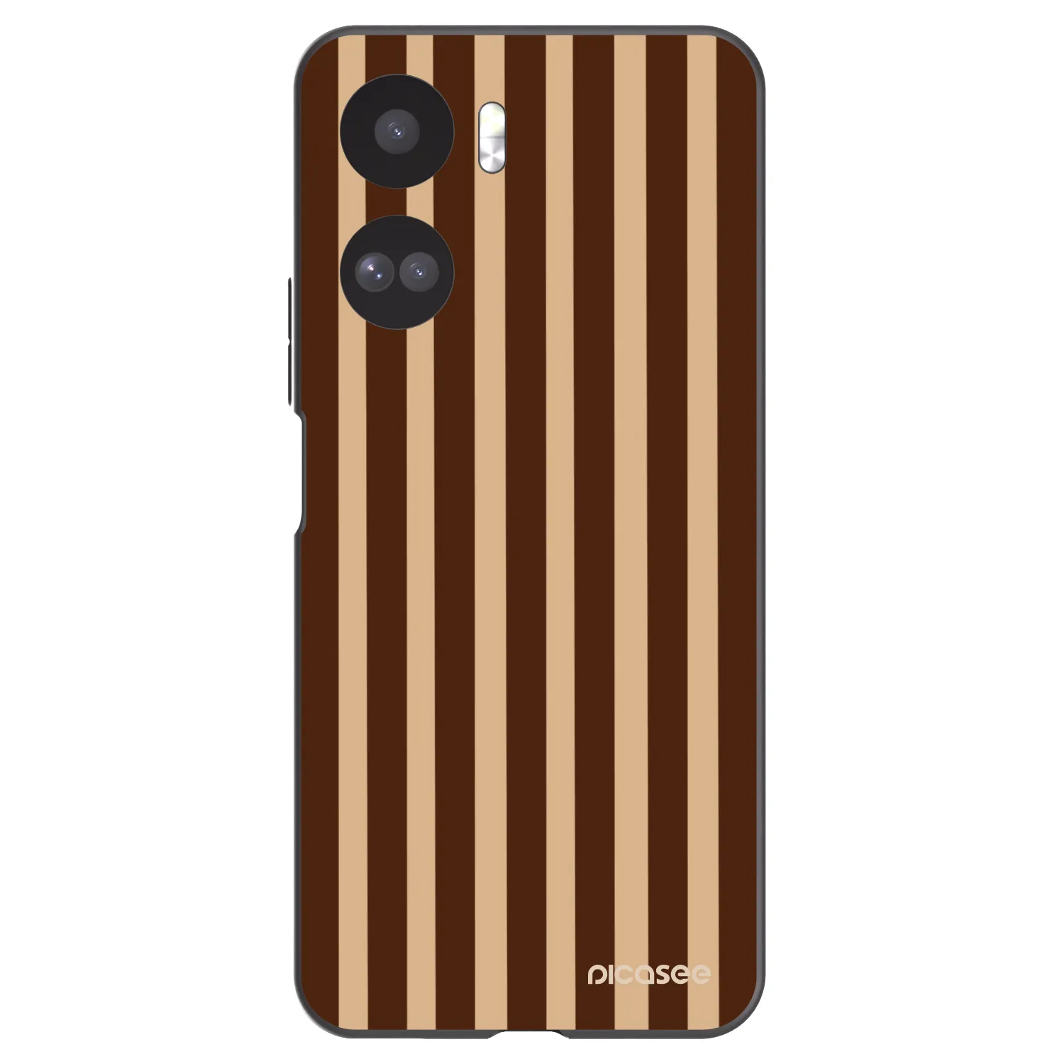 Picasee Μαύρη θήκη σιλικόνης για Honor 90 Lite 5G - Brown lines