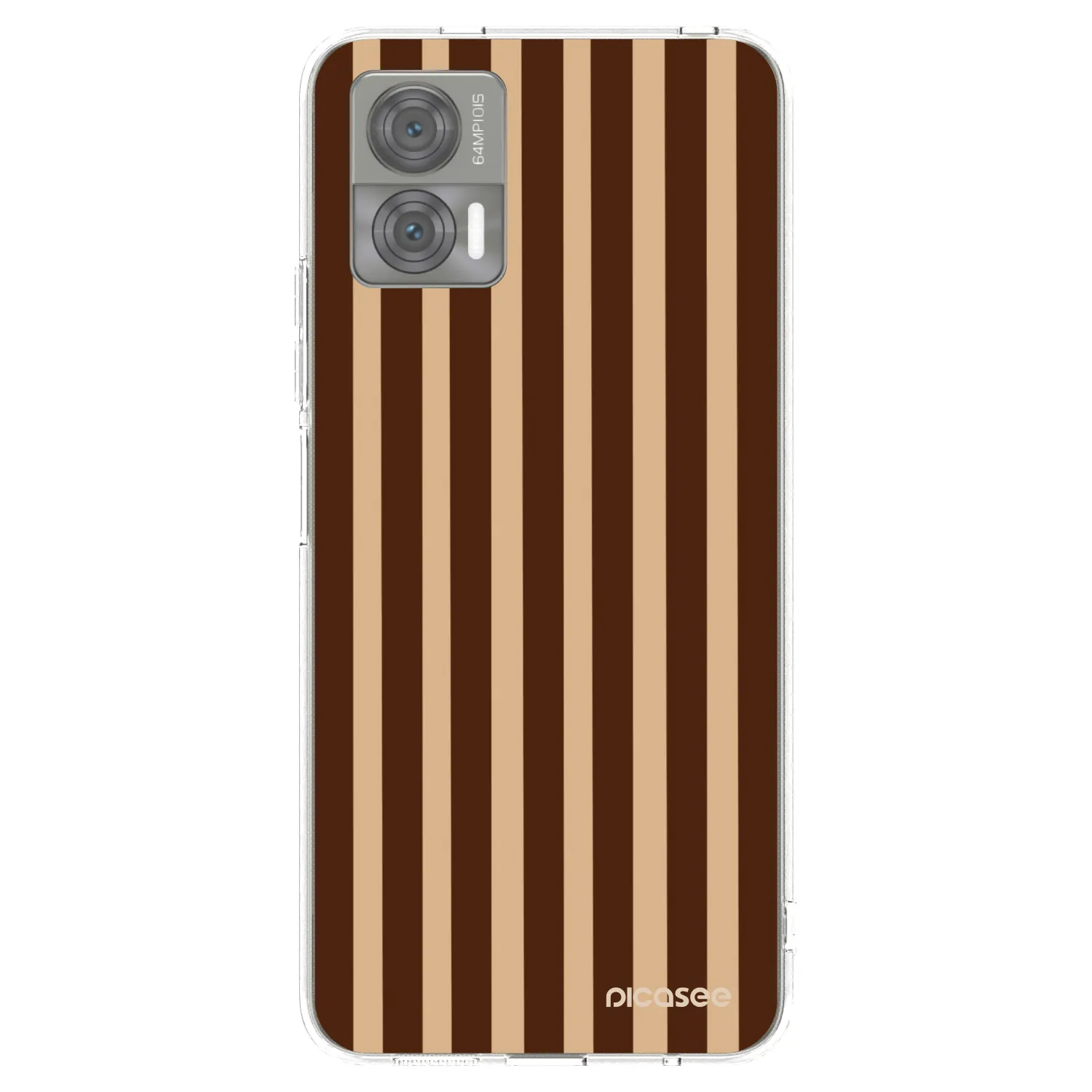 Picasee διαφανής θήκη σιλικόνης Motorola Edge 30 Neo - Brown lines
