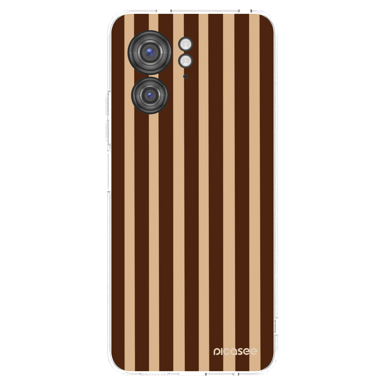 Picasee διαφανής θήκη σιλικόνης Motorola Edge 40 - Brown lines