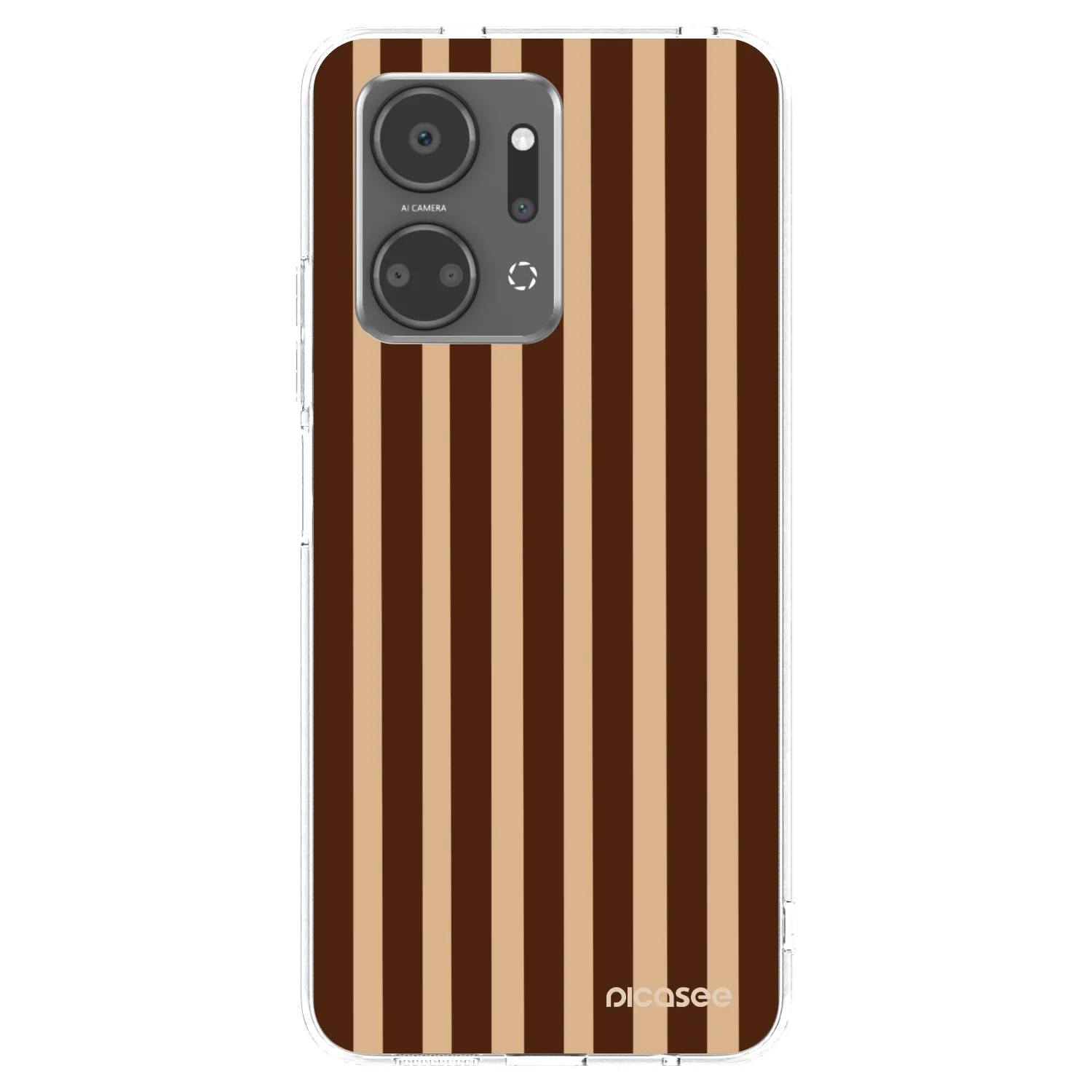 Picasee διαφανής θήκη σιλικόνης Honor X7a - Brown lines