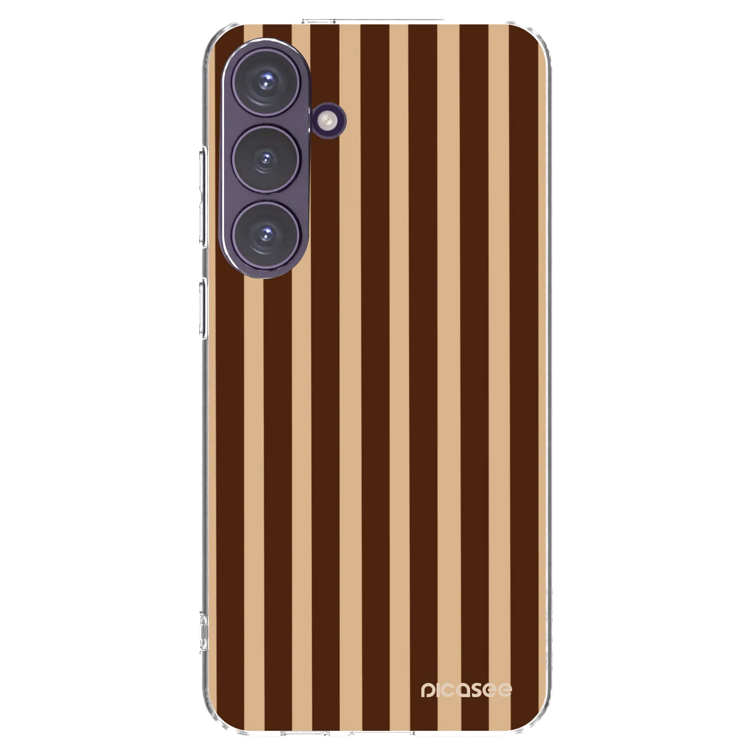 Picasee διαφανής θήκη σιλικόνης Samsung Galaxy S24+ S926B 5G - Brown lines
