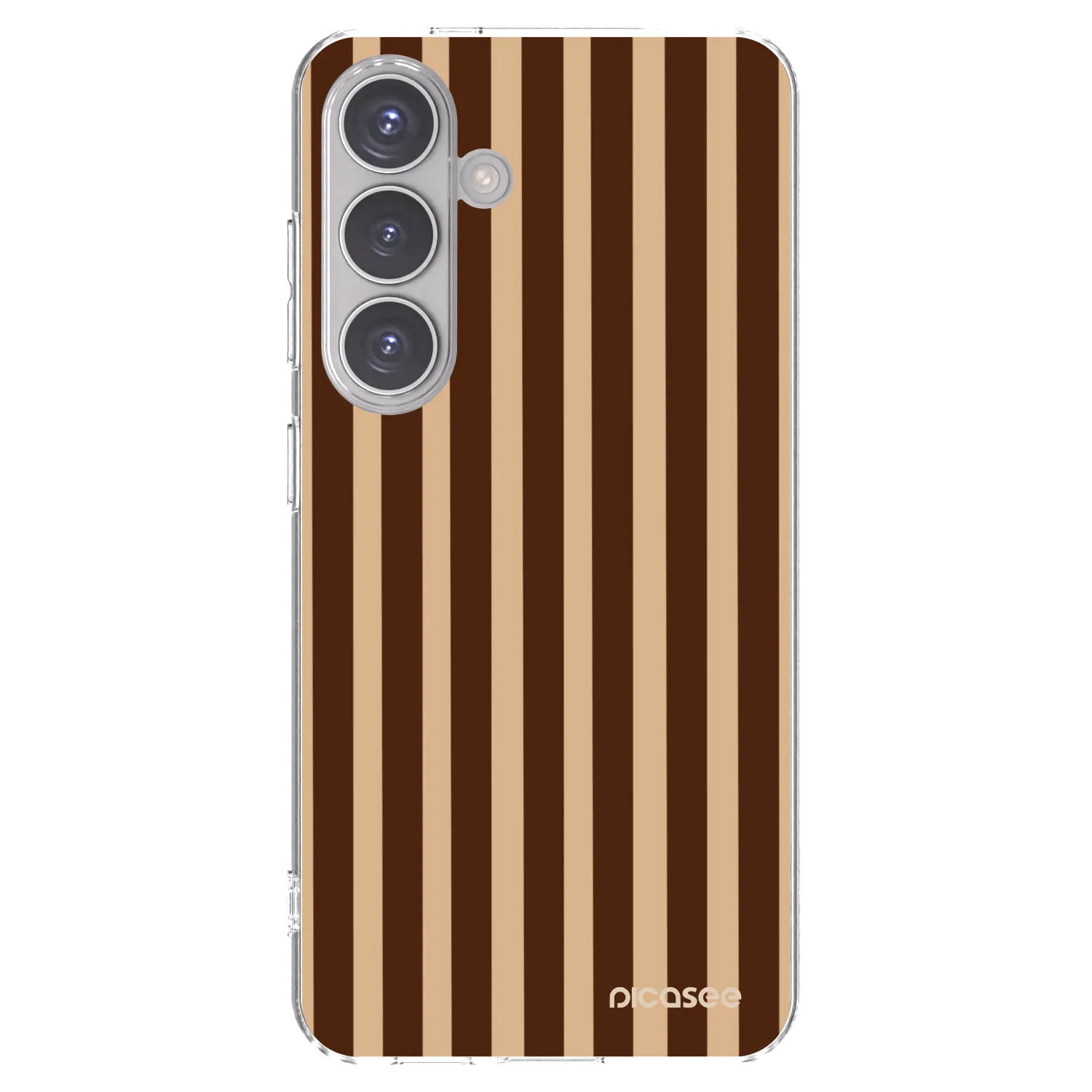 Picasee διαφανής θήκη σιλικόνης Samsung Galaxy S24 S921B 5G - Brown lines