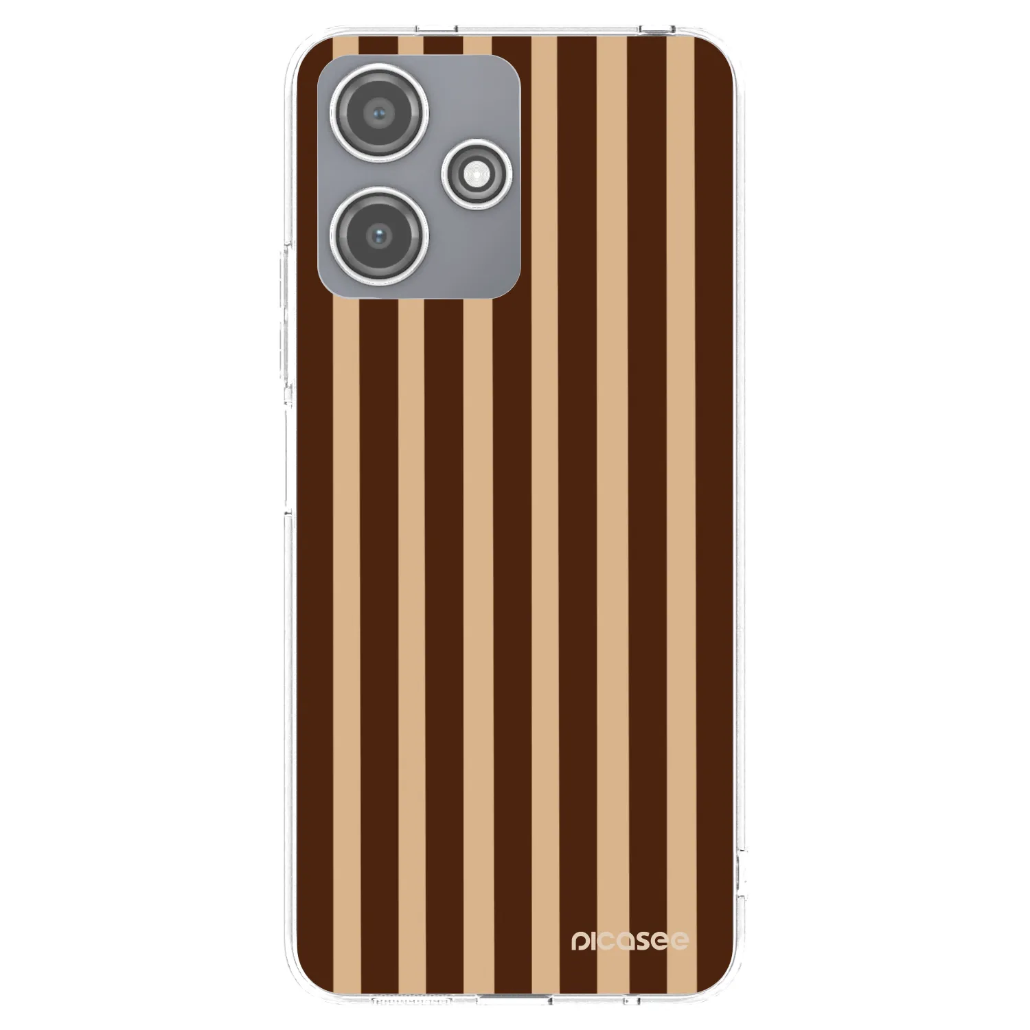 Picasee διαφανής θήκη σιλικόνης Xiaomi Redmi 12 5G - Brown lines