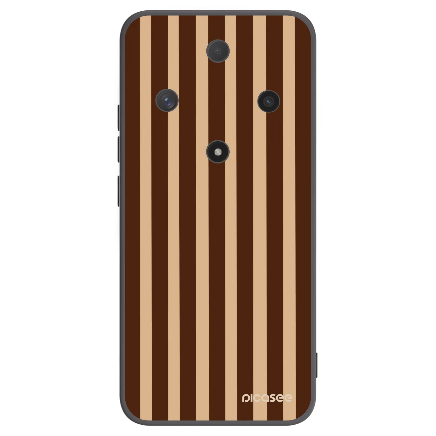 Picasee Μαύρη θήκη σιλικόνης για Honor Magic6 Lite 5G - Brown lines