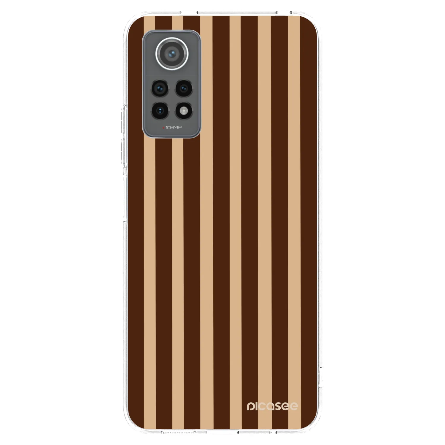 Picasee διαφανής θήκη σιλικόνης Xiaomi Redmi Note 12 Pro 4G - Brown lines