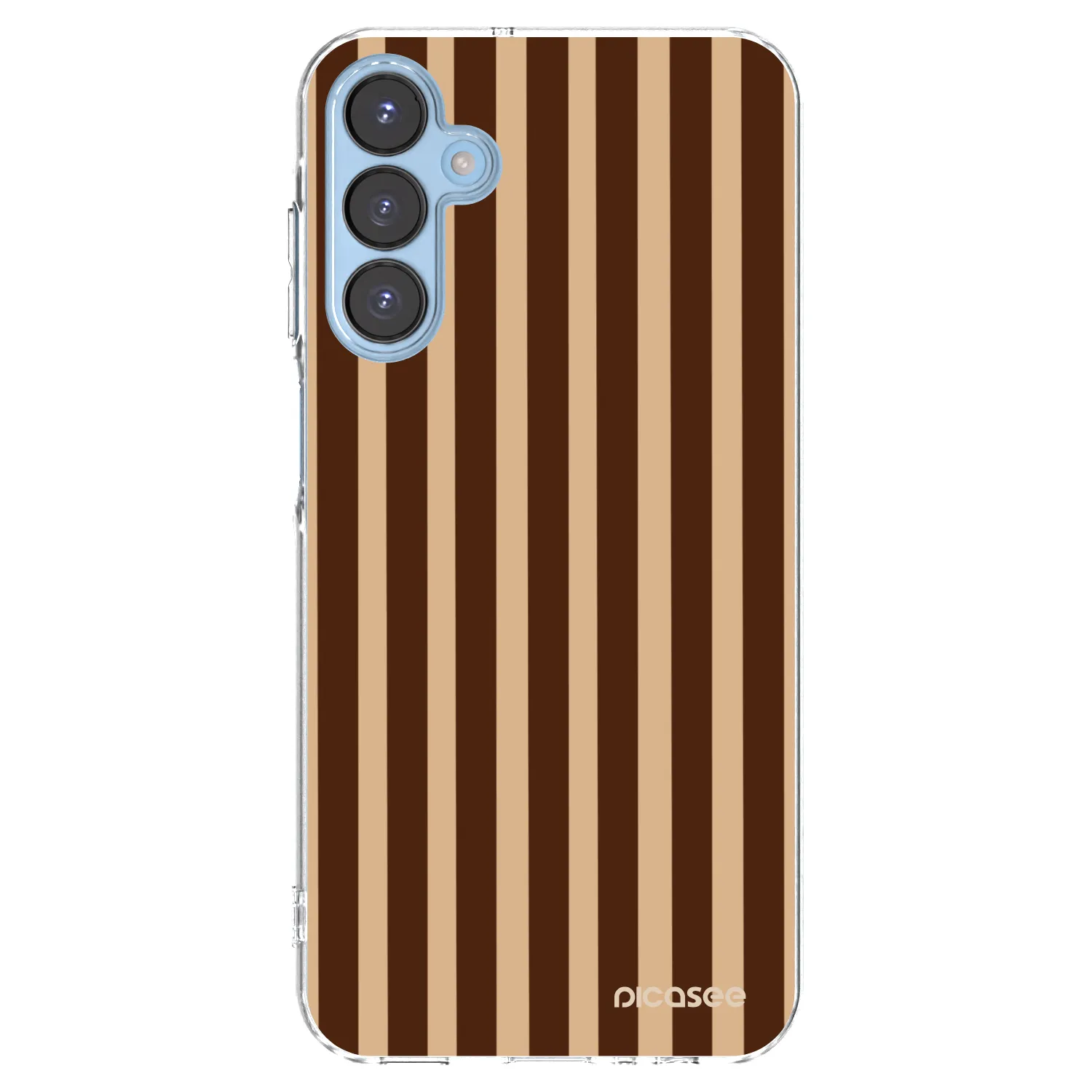 Picasee διαφανής θήκη σιλικόνης Samsung Galaxy A15 A156B 5G - Brown lines
