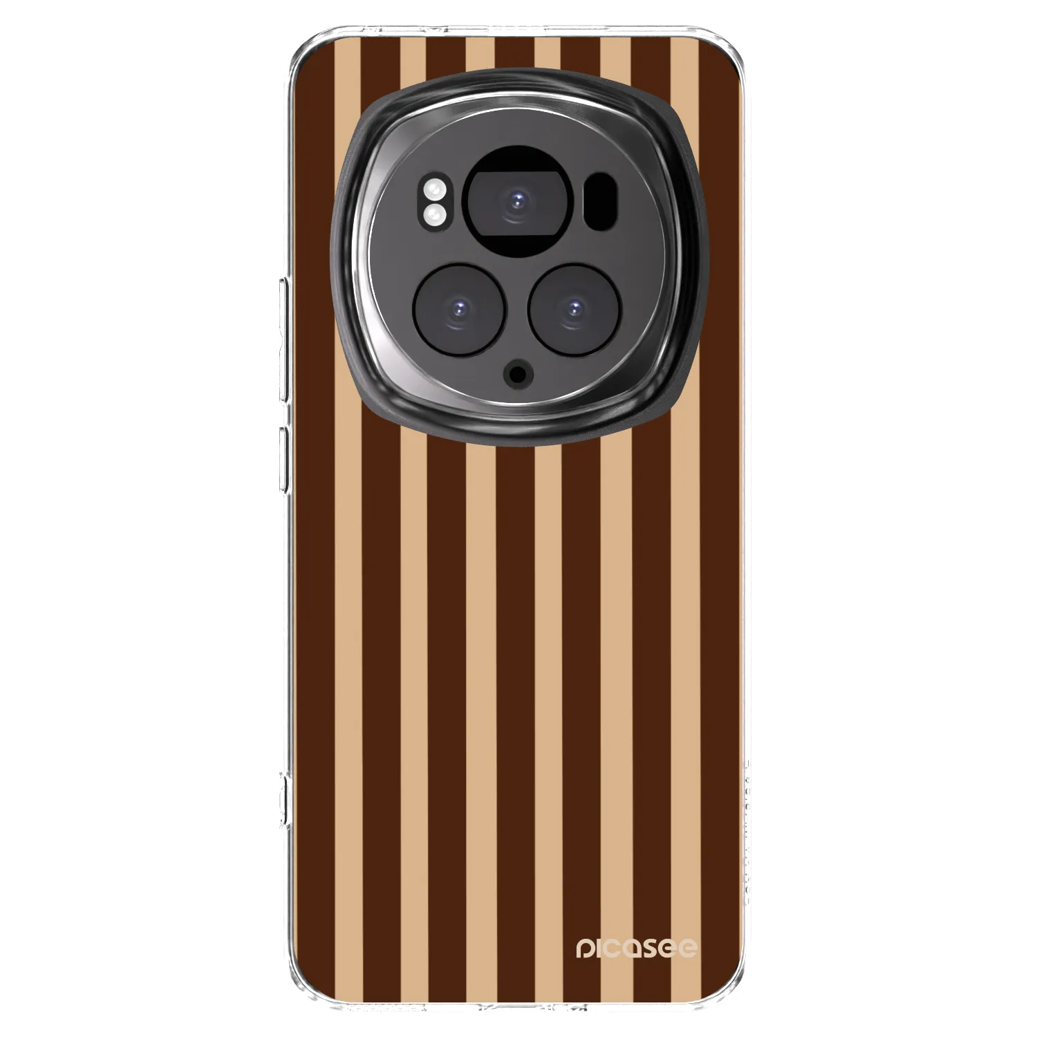 Picasee διαφανής θήκη σιλικόνης Honor Magic6 Pro - Brown lines