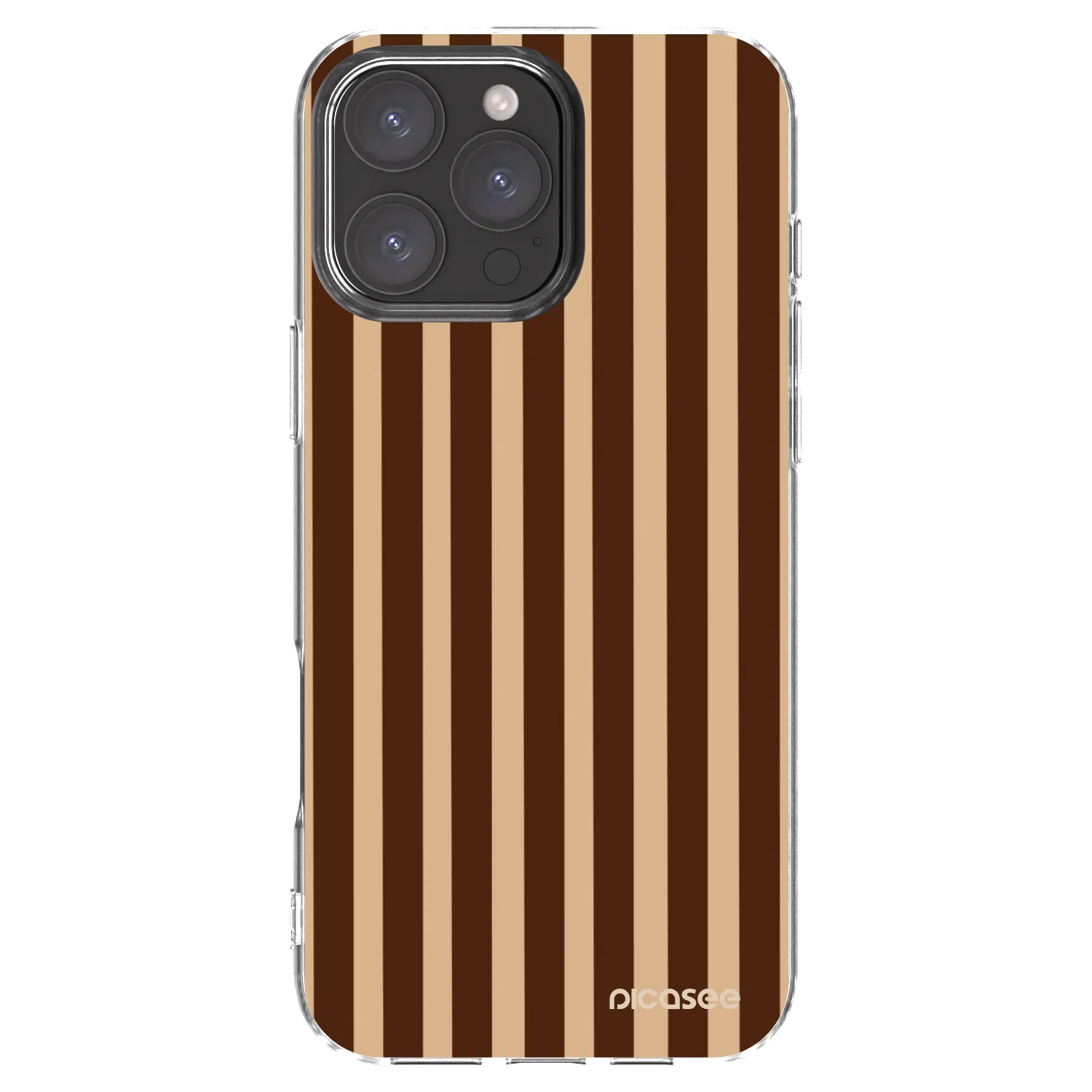 Picasee διαφανής θήκη σιλικόνης Apple iPhone 16 Pro Max - Brown lines