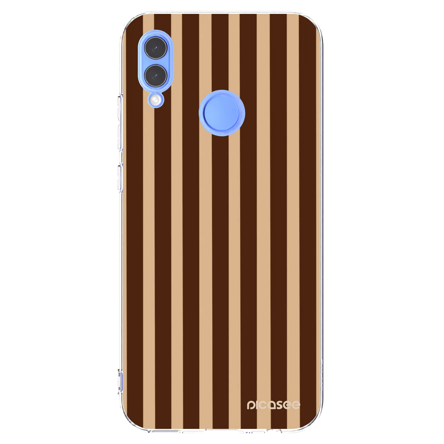 Picasee διαφανής θήκη σιλικόνης Honor 10 Lite - Brown lines