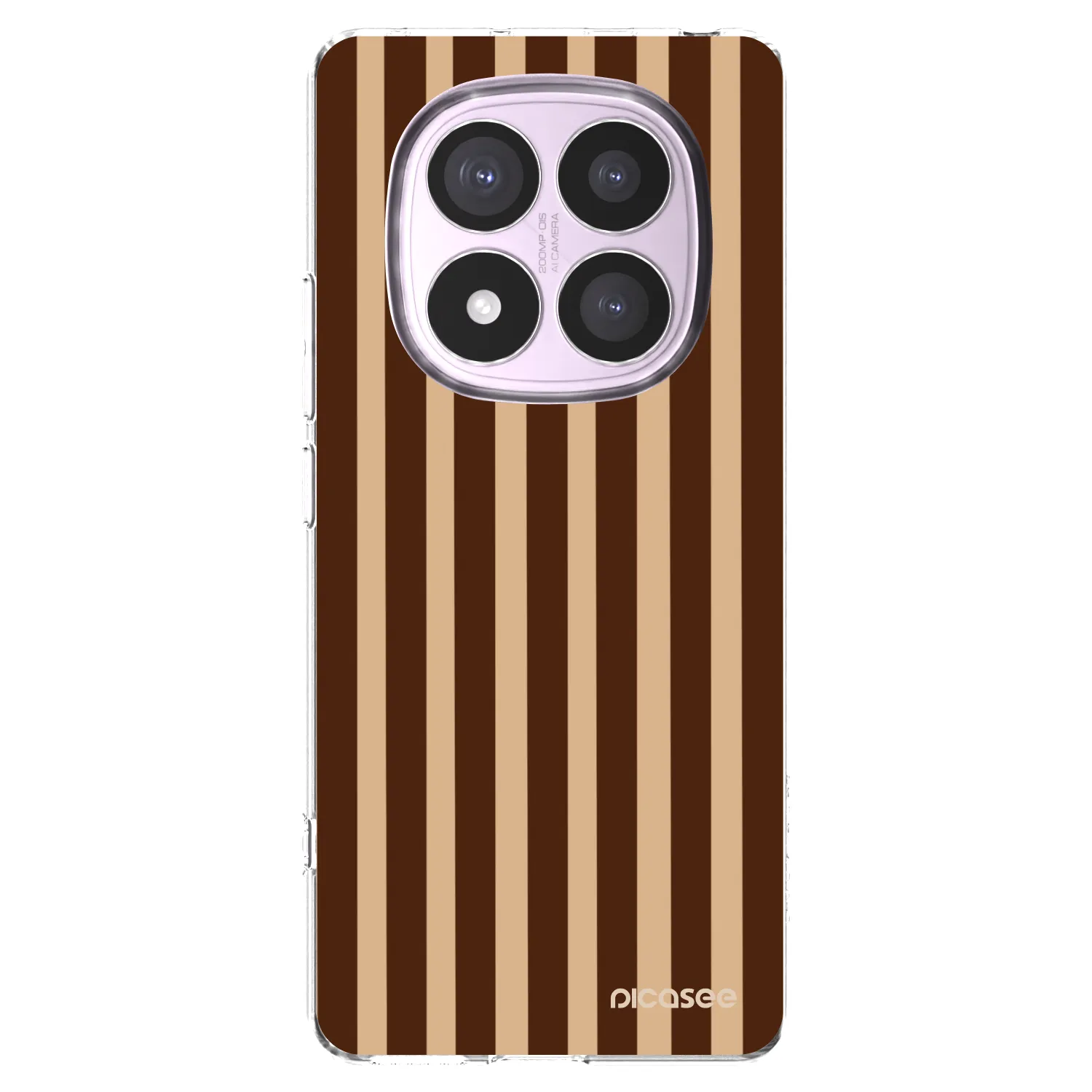 Picasee διαφανής θήκη σιλικόνης Xiaomi Redmi Note 14 Pro 5G - Brown lines