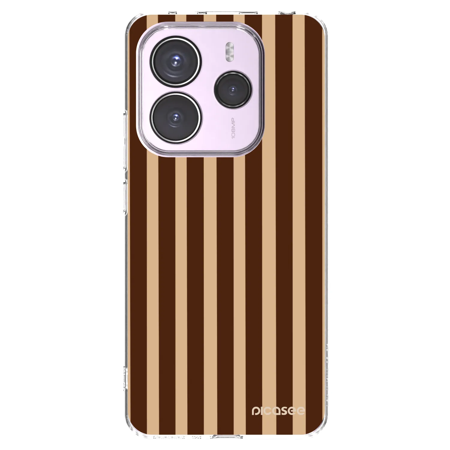 Picasee διαφανής θήκη σιλικόνης Xiaomi Redmi Note 14 5G - Brown lines