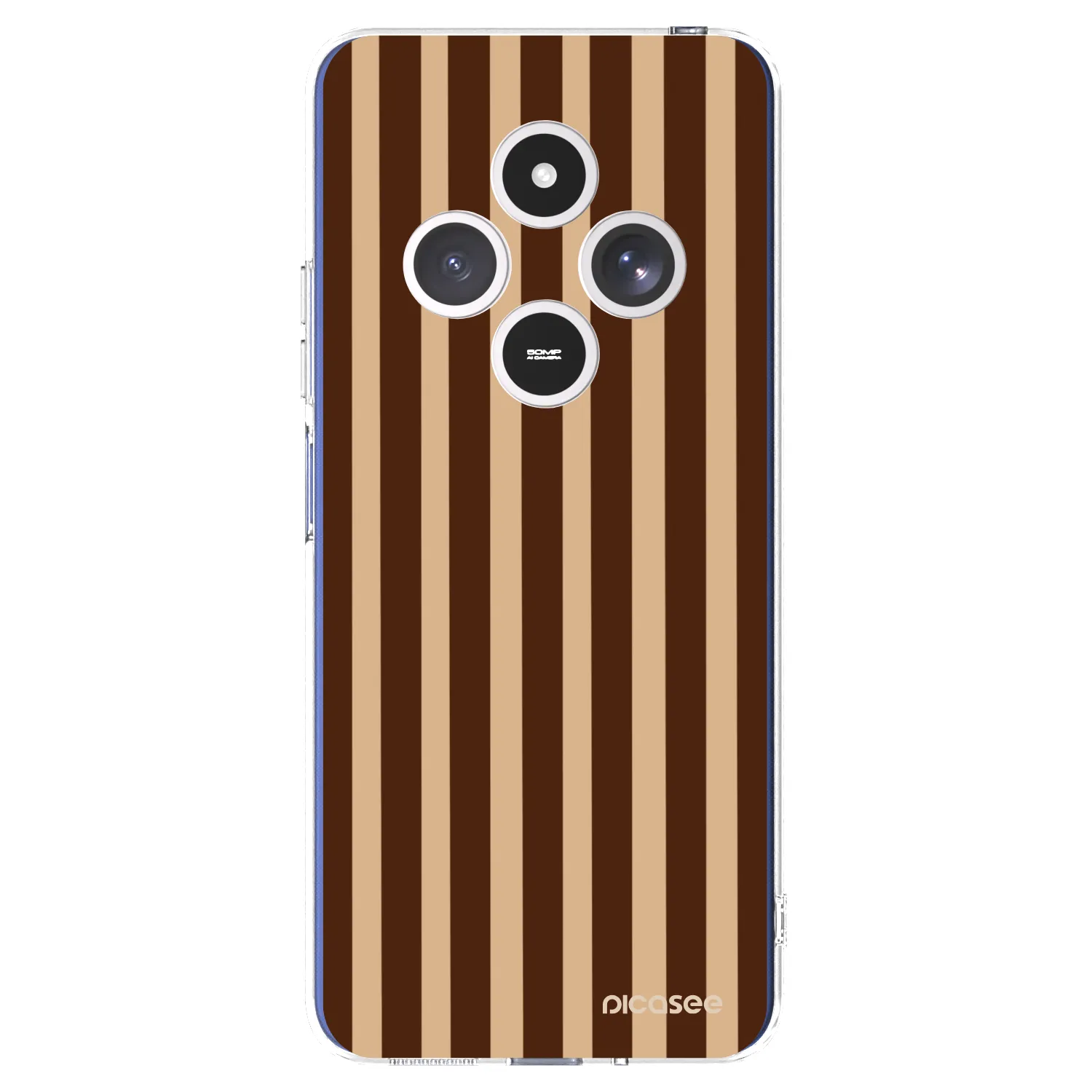 Picasee διαφανής θήκη σιλικόνης Xiaomi Redmi 14C - Brown lines