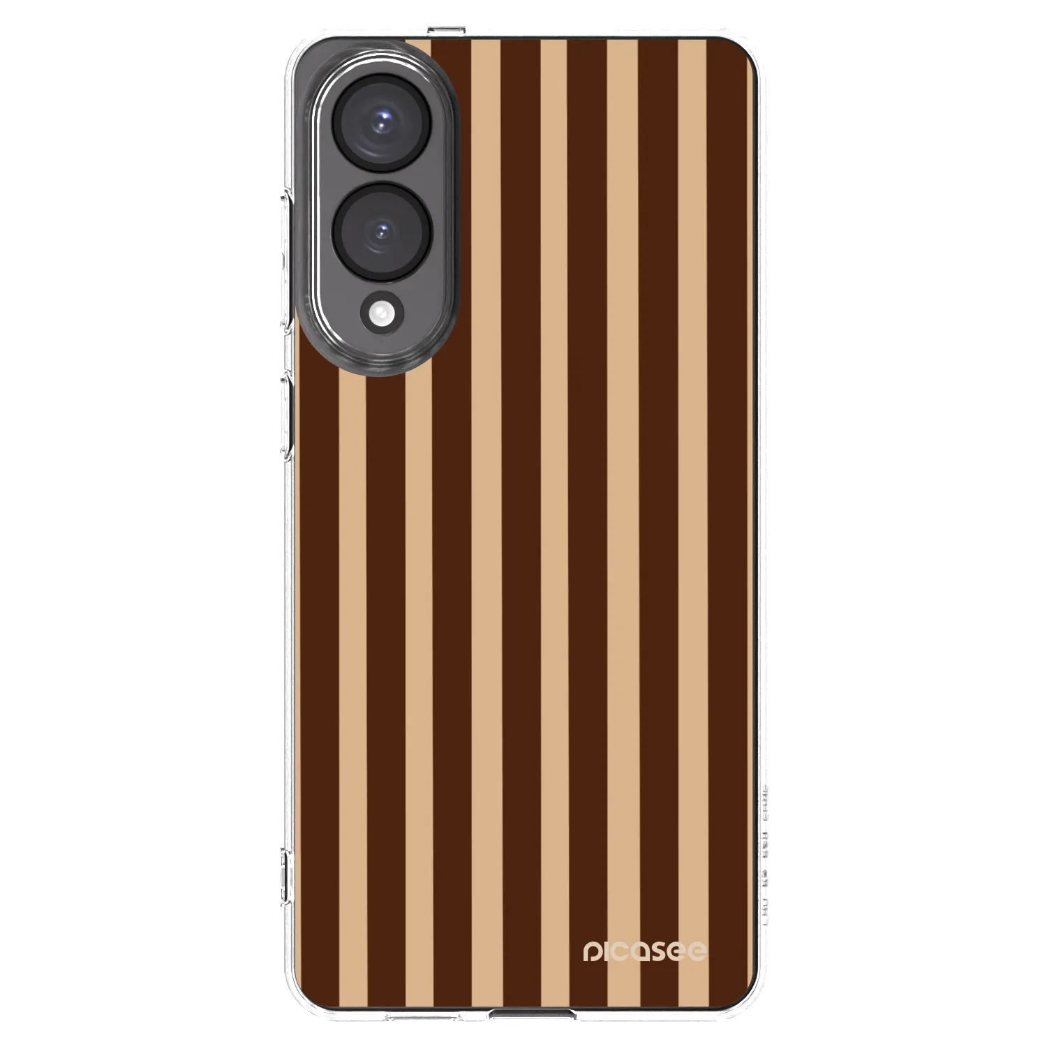 Picasee διαφανής θήκη σιλικόνης Samsung Galaxy S25 Edge 5G - Brown lines