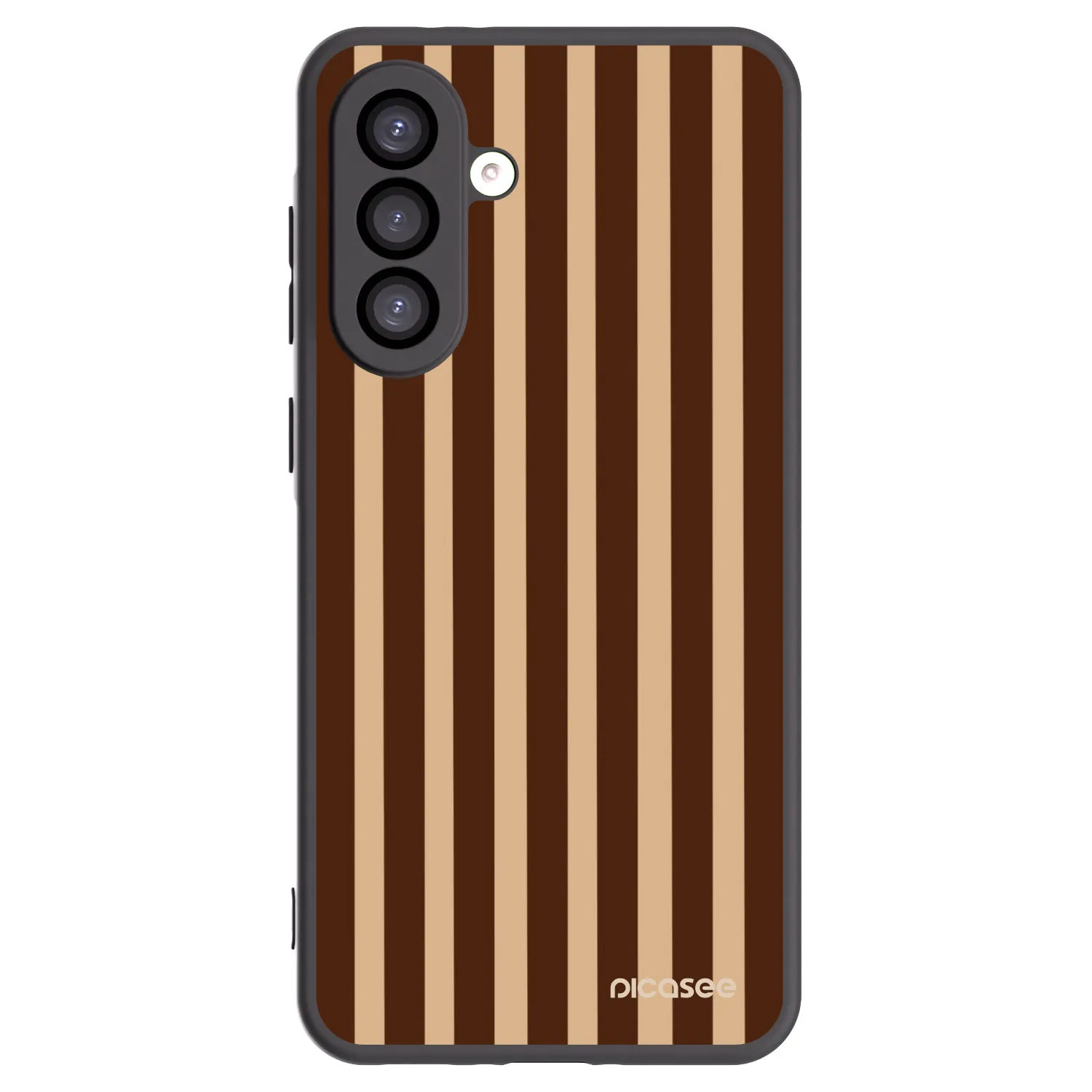 Picasee Μαύρη θήκη σιλικόνης για Samsung Galaxy A26 5G A266B - Brown lines
