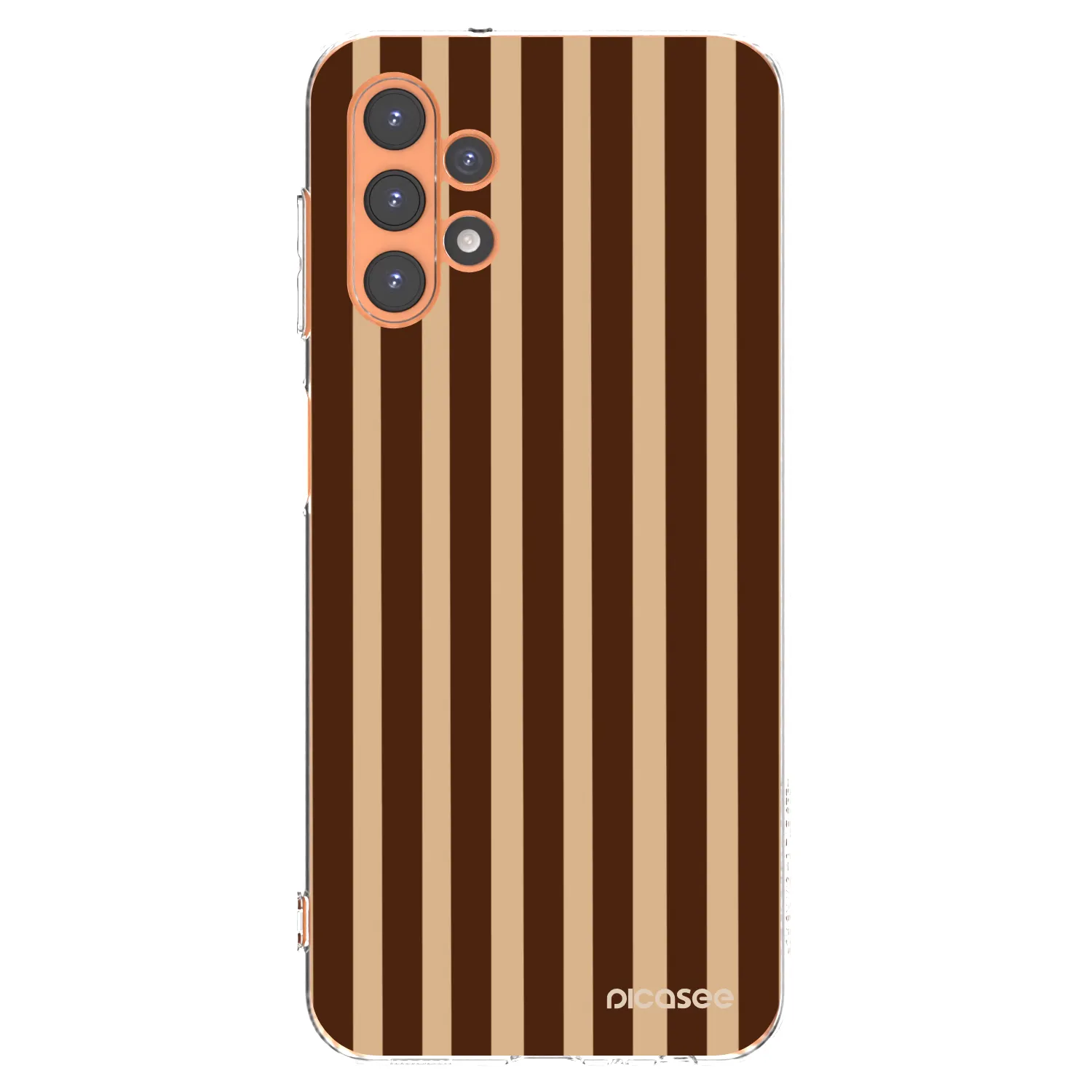 Picasee διαφανής θήκη σιλικόνης Samsung Galaxy A13 5G - Brown lines