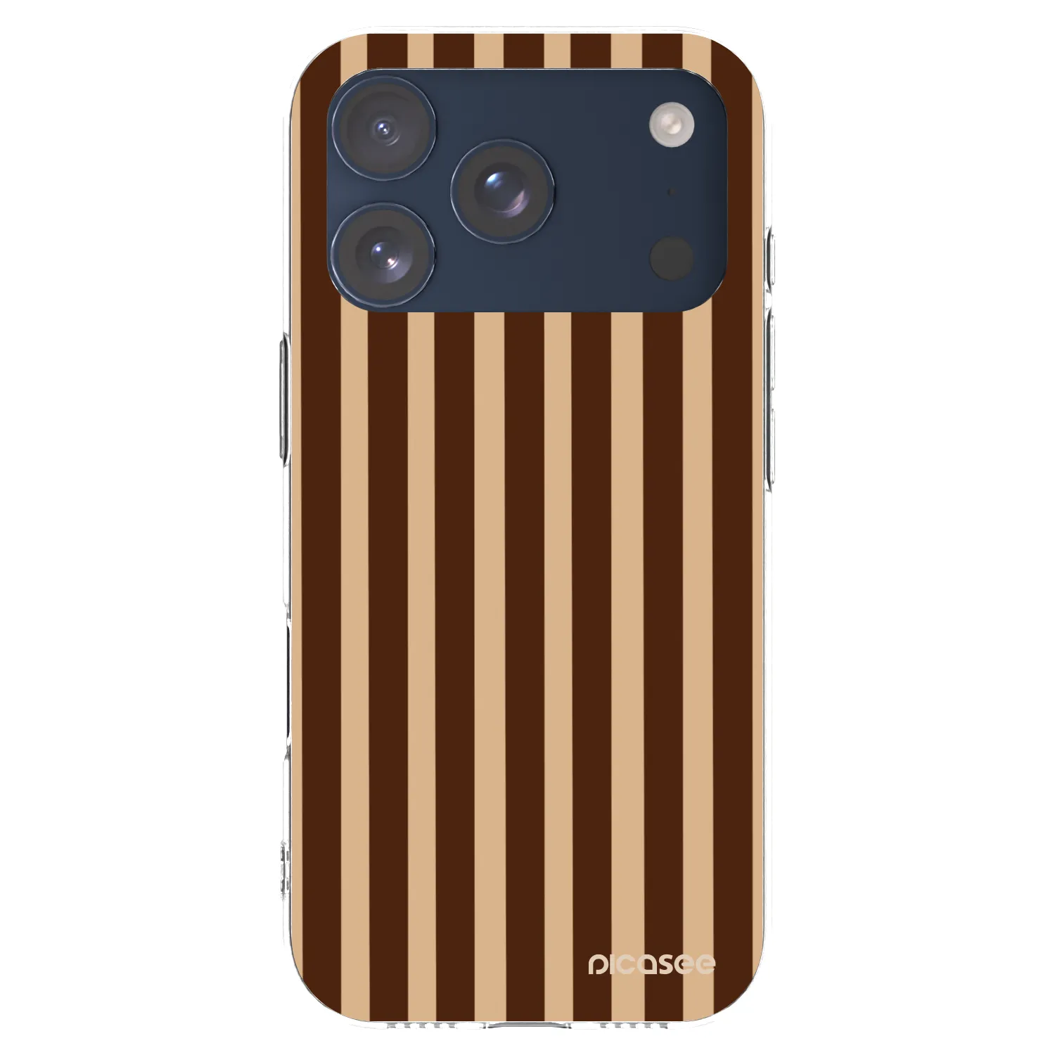 Picasee διαφανής θήκη σιλικόνης Apple iPhone 17 Pro - Brown lines