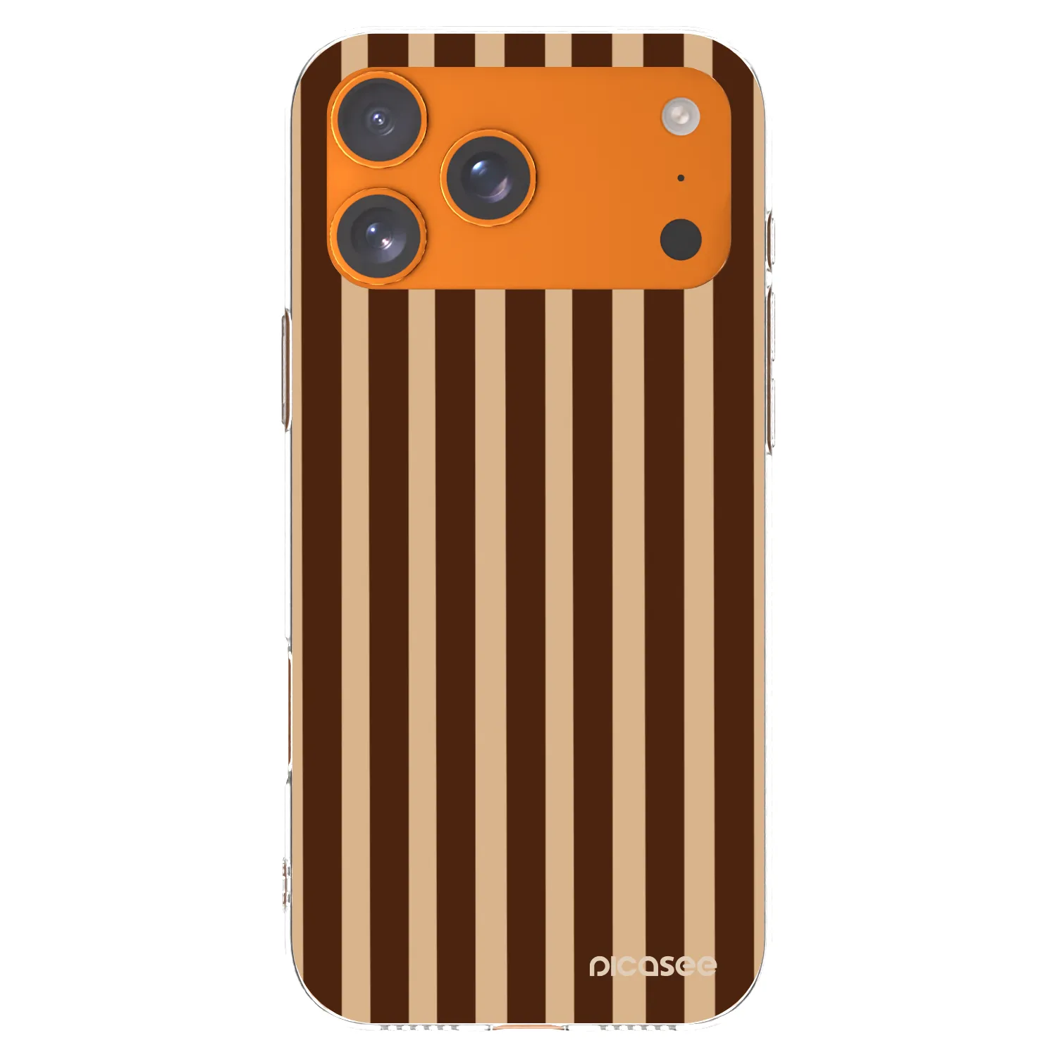 Picasee διαφανής θήκη σιλικόνης Apple iPhone 17 Pro Max - Brown lines