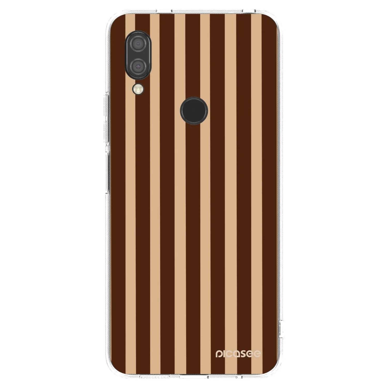 Picasee διαφανής θήκη σιλικόνης Xiaomi Redmi 7 - Brown lines