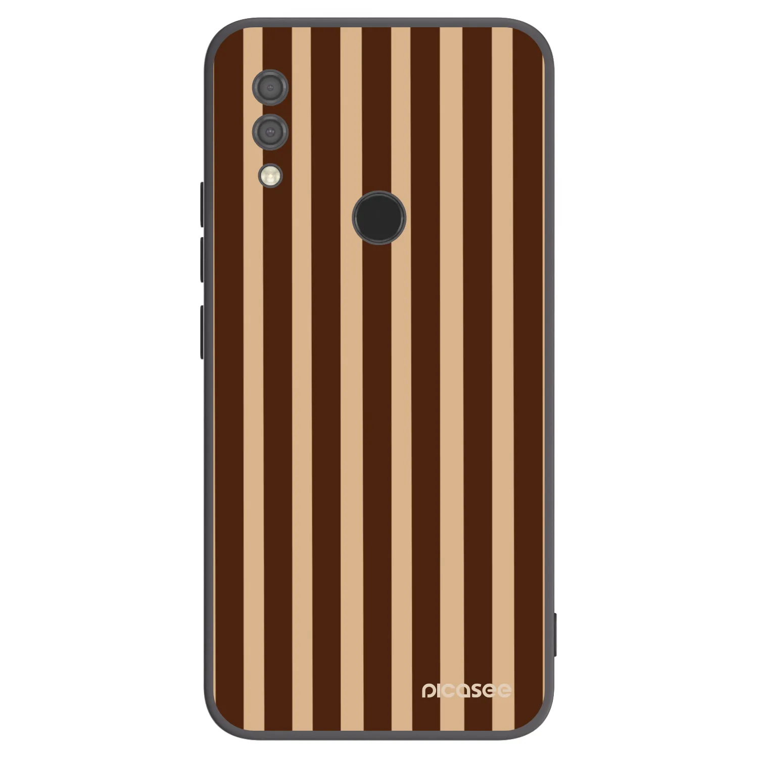 Picasee Μαύρη θήκη σιλικόνης για Xiaomi Redmi 7 - Brown lines