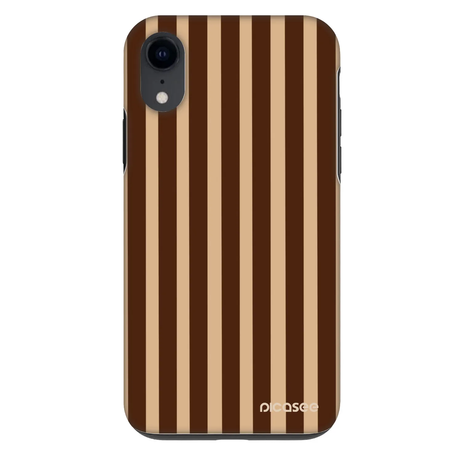 Picasee Fashion Case για Apple iPhone XR - Brown lines