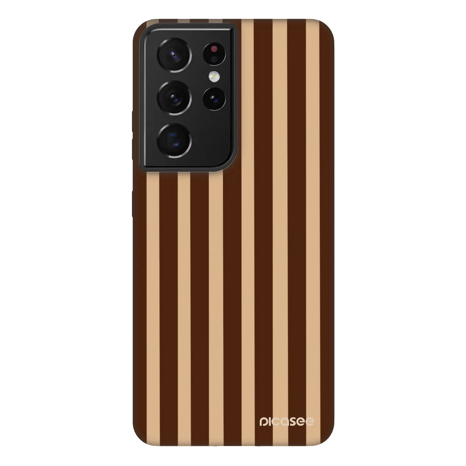 Picasee Fashion Case για Samsung Galaxy S21 Ultra 5G G998B - Brown lines