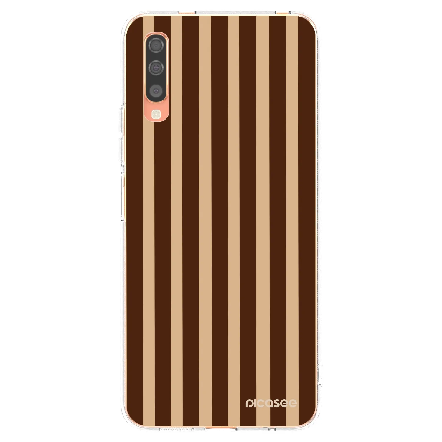 Picasee διαφανής θήκη σιλικόνης Samsung Galaxy A70 A705F - Brown lines