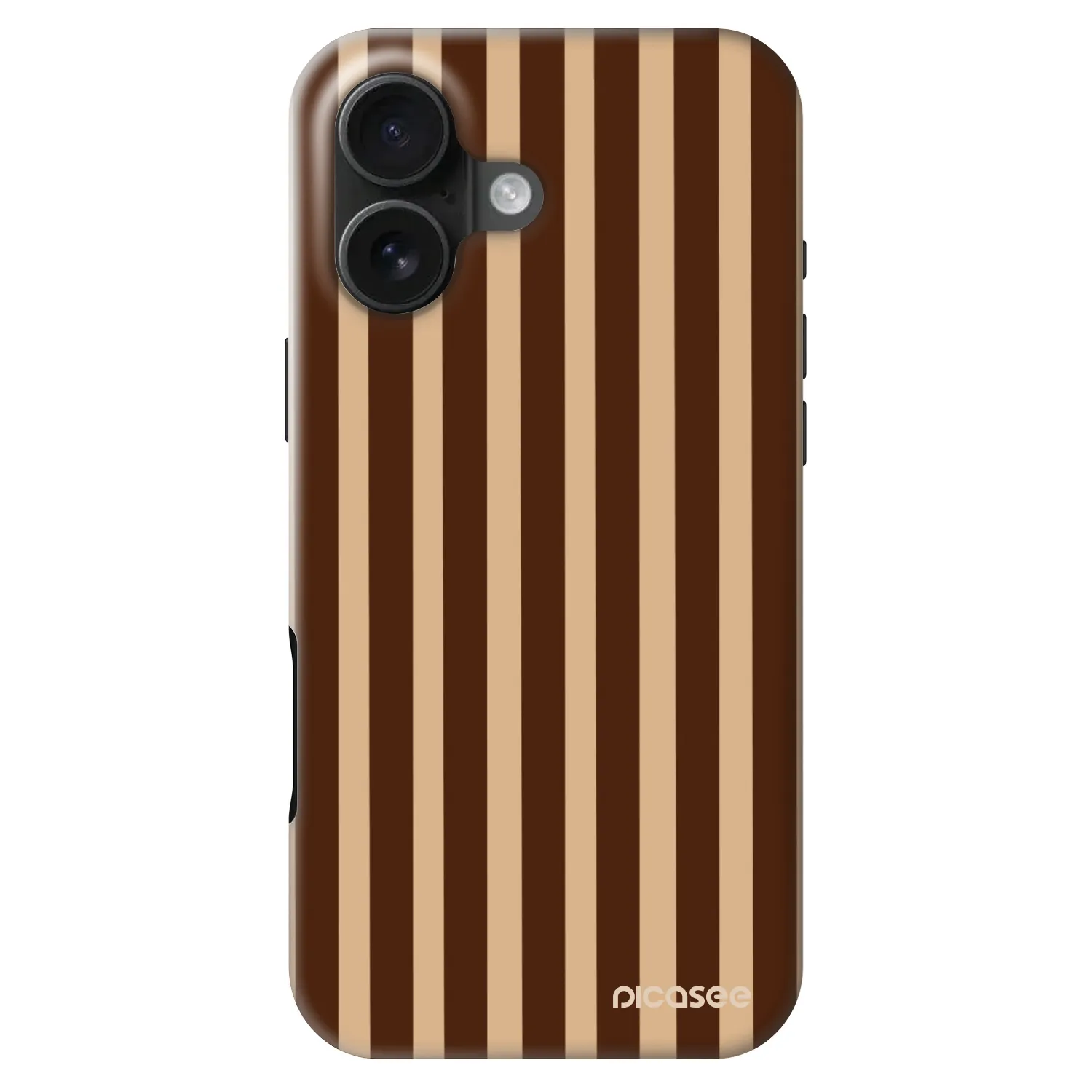 Picasee Fashion Case MagSafe για Apple iPhone 16 - Brown lines
