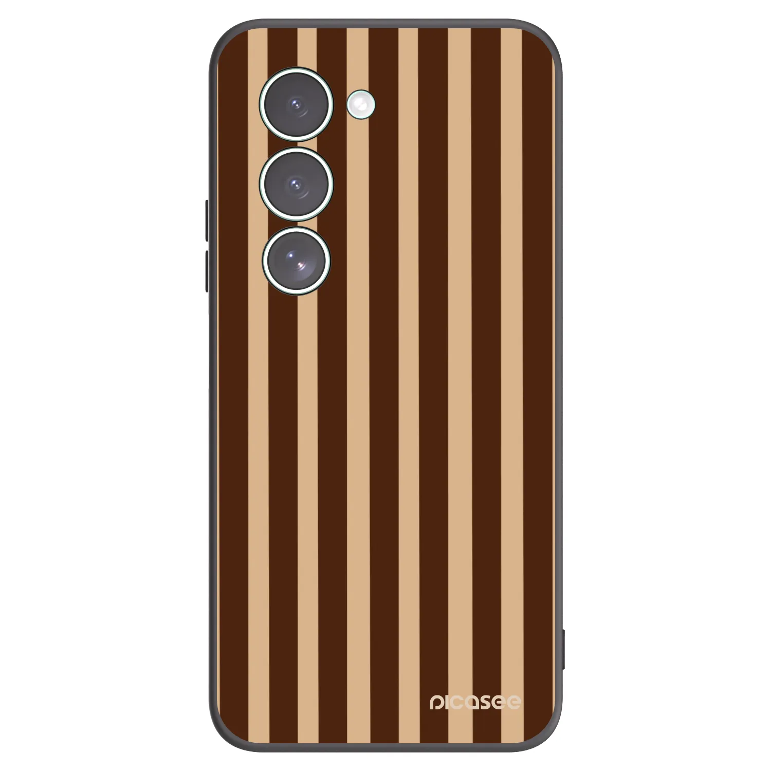 Picasee Μαύρη θήκη σιλικόνης για Xiaomi Redmi 15 5G - Brown lines