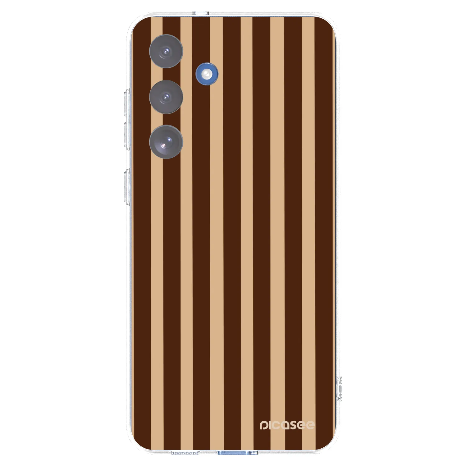Picasee διαφανής θήκη σιλικόνης Samsung Galaxy S25 FE 5G - Brown lines