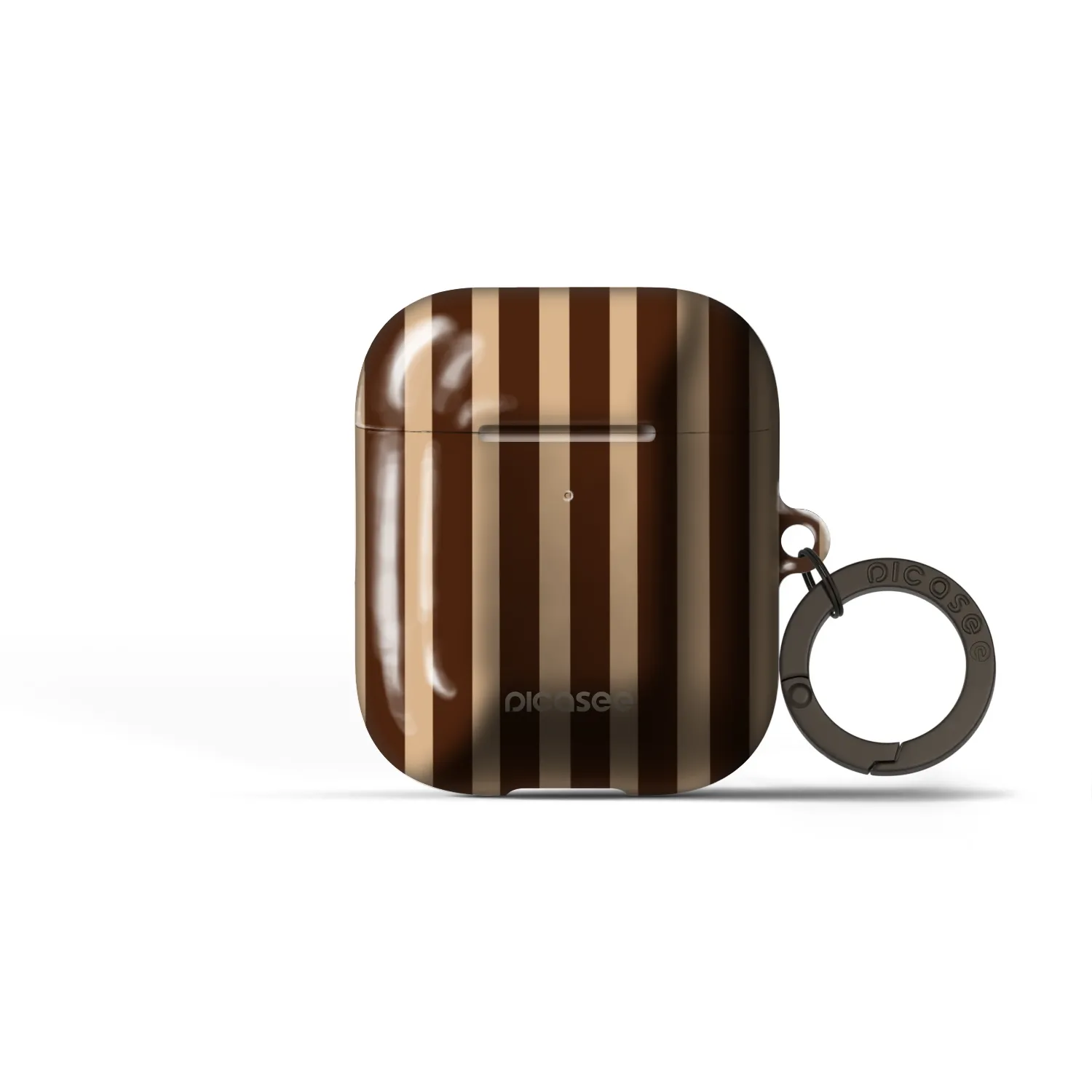 Picasee Obal pro Apple AirPods 1 - Brown lines