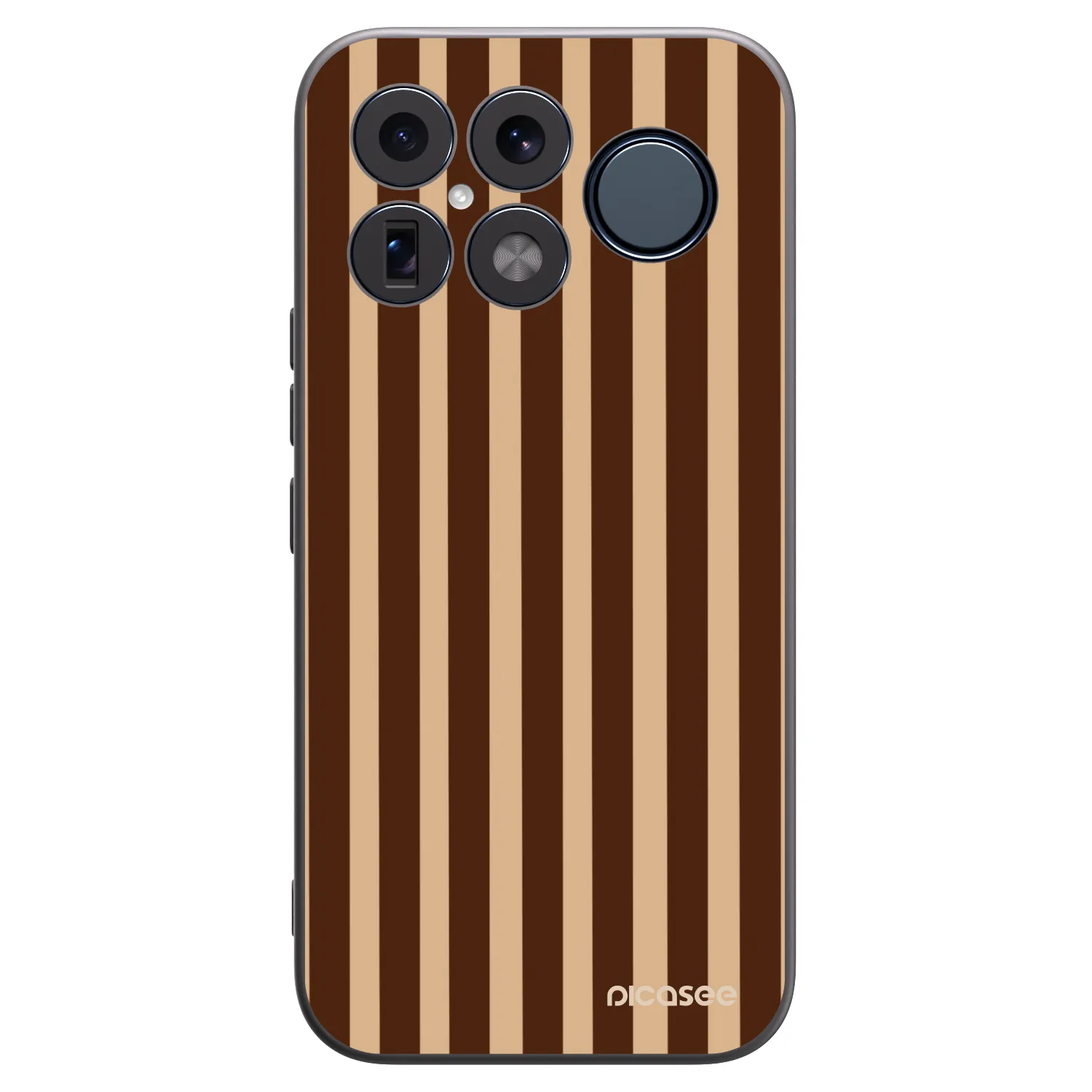 Picasee Μαύρη θήκη σιλικόνης για Xiaomi Poco F8 Ultra - Brown lines