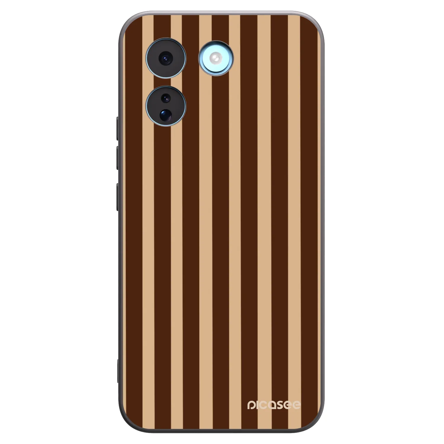 Picasee Μαύρη θήκη σιλικόνης για Xiaomi Redmi Note 17 Pro MAX 5G - Brown lines