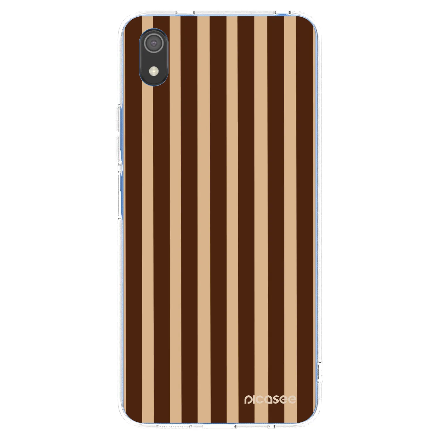 Picasee διαφανής θήκη σιλικόνης Xiaomi Redmi 7A - Brown lines