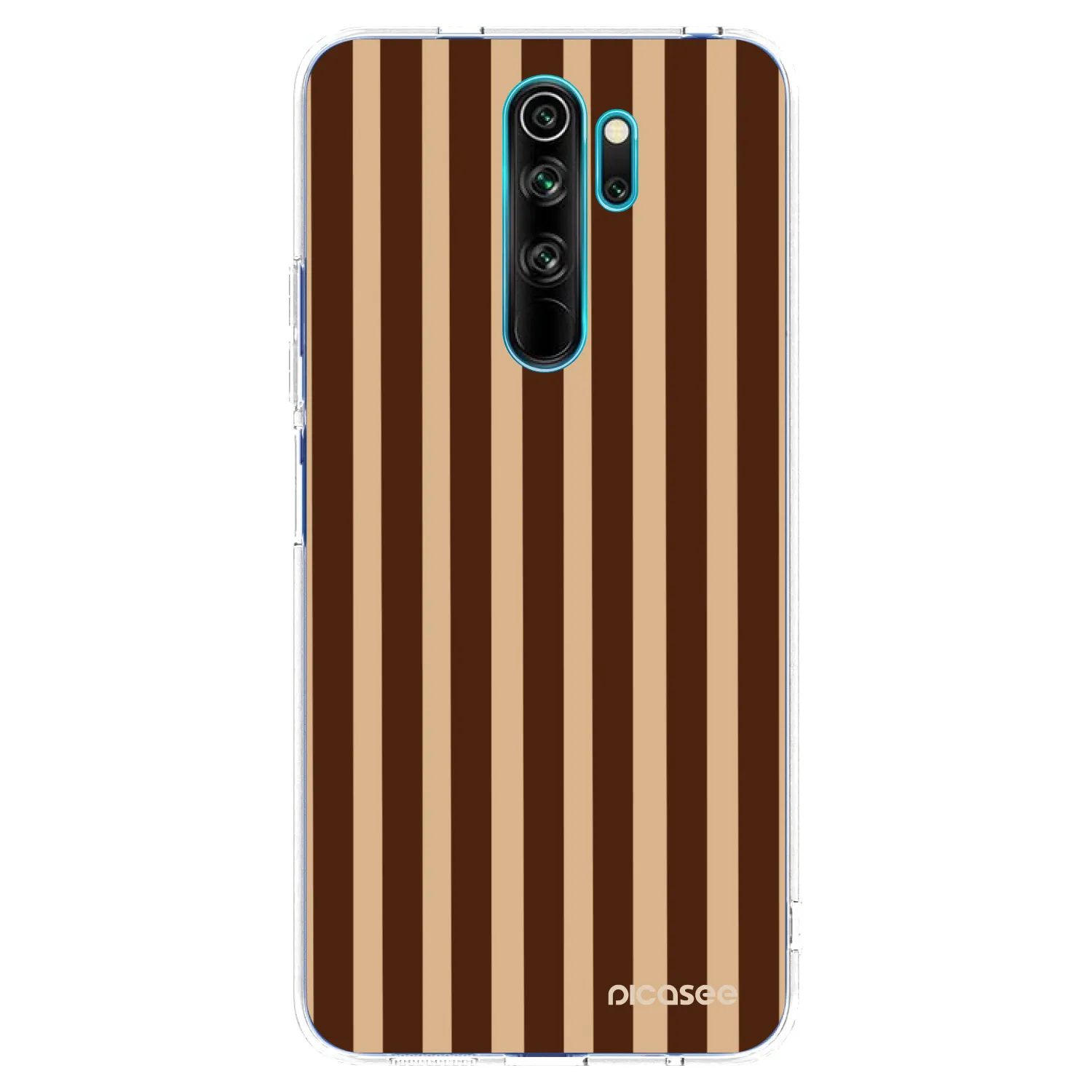 Picasee διαφανής θήκη σιλικόνης Xiaomi Redmi Note 8 Pro - Brown lines