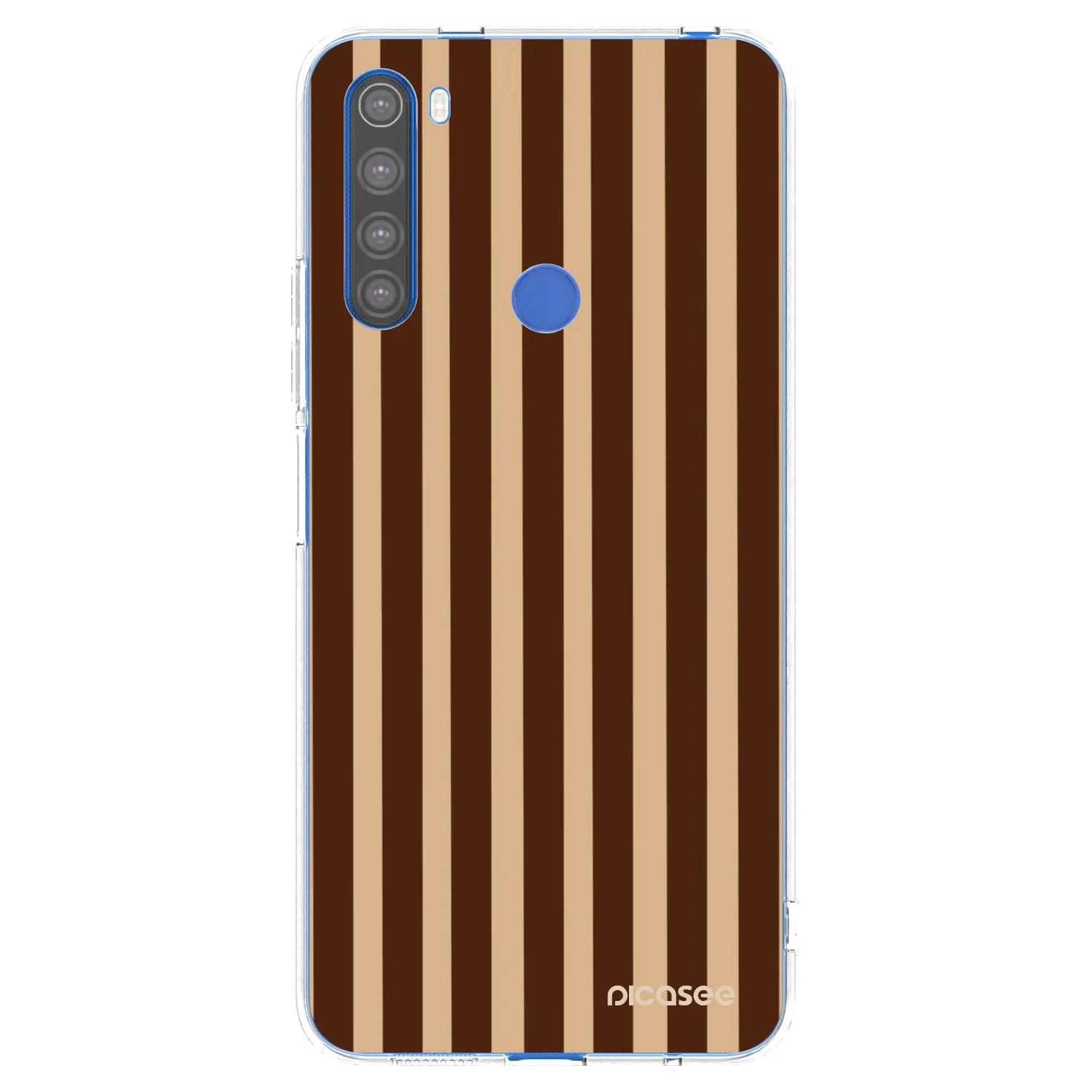 Picasee διαφανής θήκη σιλικόνης Xiaomi Redmi Note 8T - Brown lines