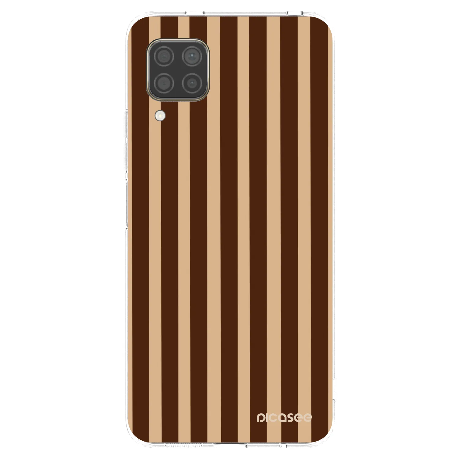 Picasee διαφανής θήκη σιλικόνης Huawei P40 Lite - Brown lines