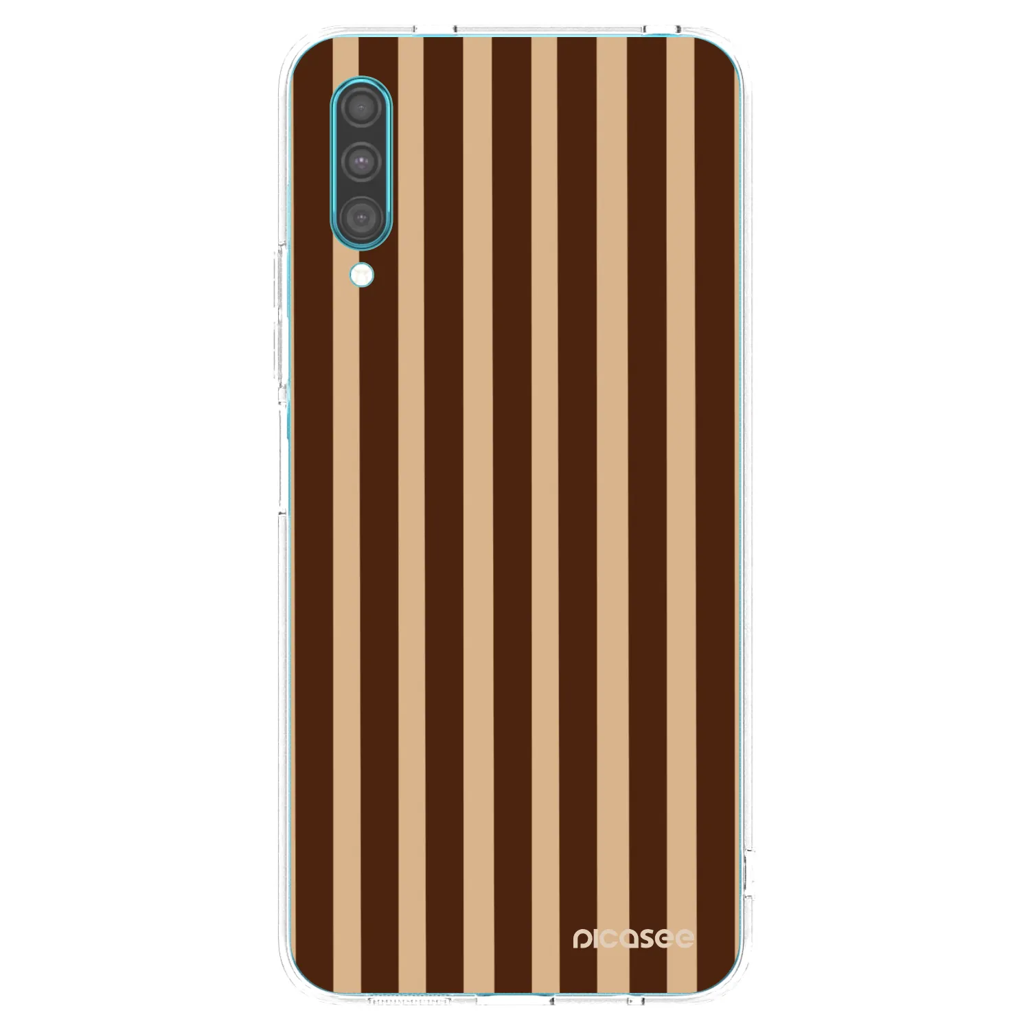 Picasee διαφανής θήκη σιλικόνης Samsung Galaxy A30s A307F - Brown lines