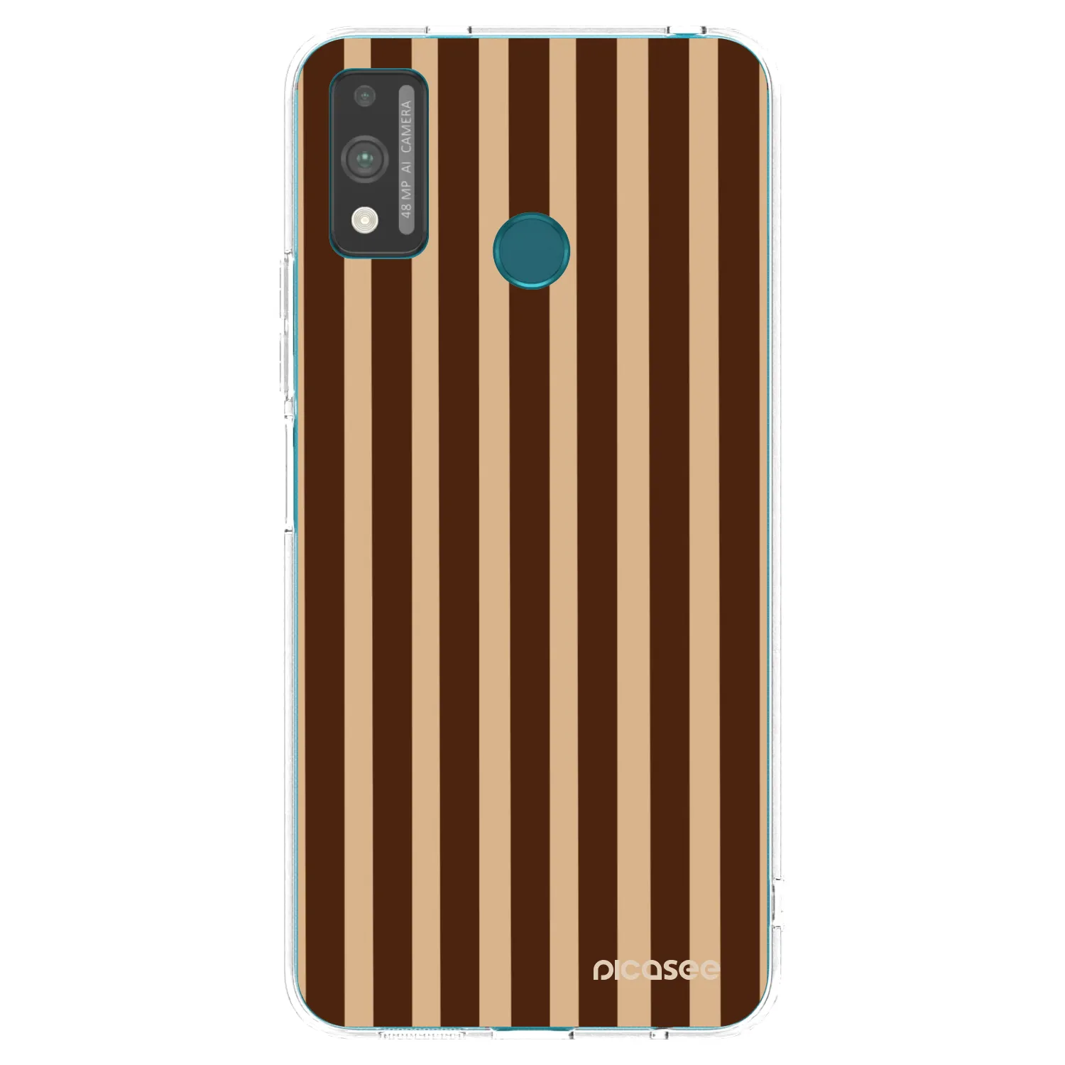 Picasee διαφανής θήκη σιλικόνης Honor 9X Lite - Brown lines