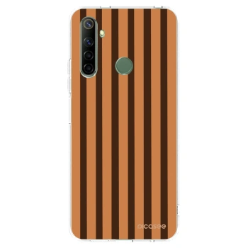 Picasee διαφανής θήκη σιλικόνης Realme 6i - Caramel lines