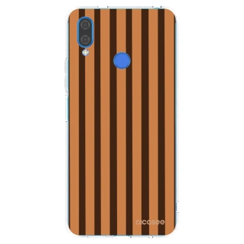 Picasee διαφανής θήκη σιλικόνης Huawei Nova 3i - Caramel lines