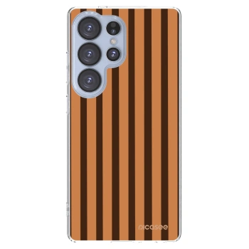 Picasee διαφανής θήκη σιλικόνης Samsung Galaxy S25 Ultra 5G - Caramel lines