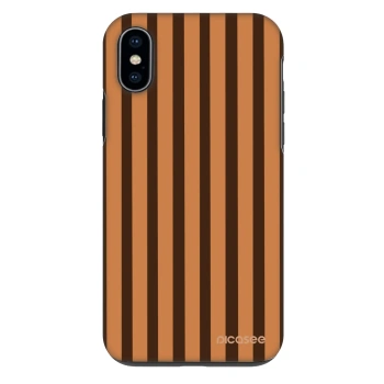 Θήκη για Apple iPhone X/XS - Caramel lines