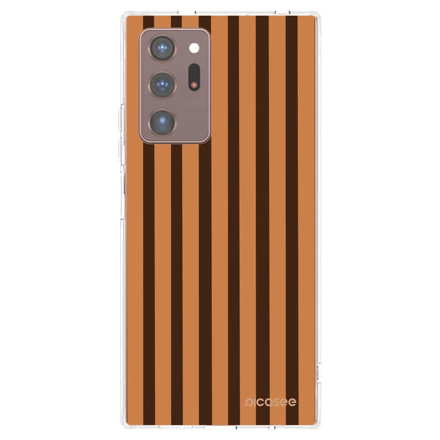 Picasee διαφανής θήκη σιλικόνης Samsung Galaxy Note 20 Ultra - Caramel lines