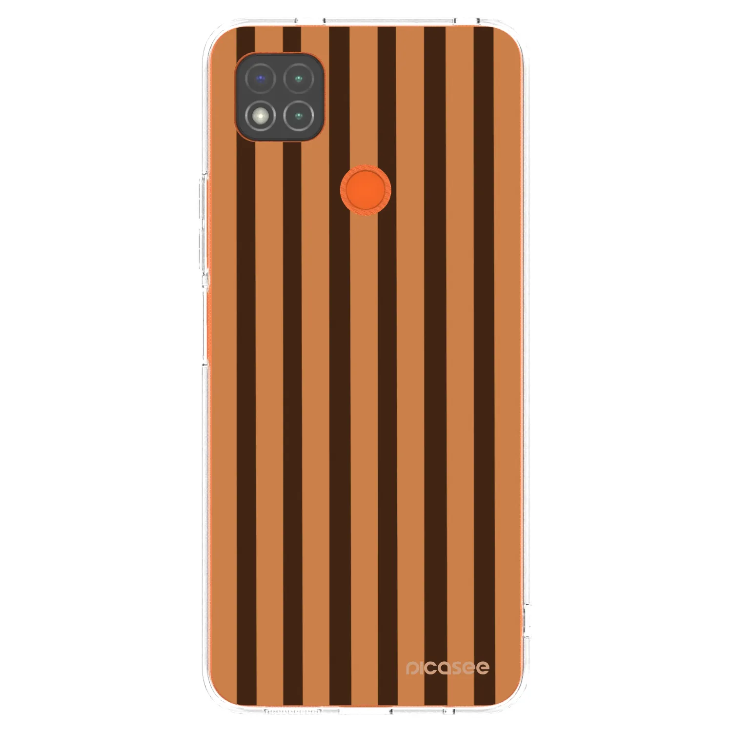 Picasee διαφανής θήκη σιλικόνης Xiaomi Redmi 9C - Caramel lines